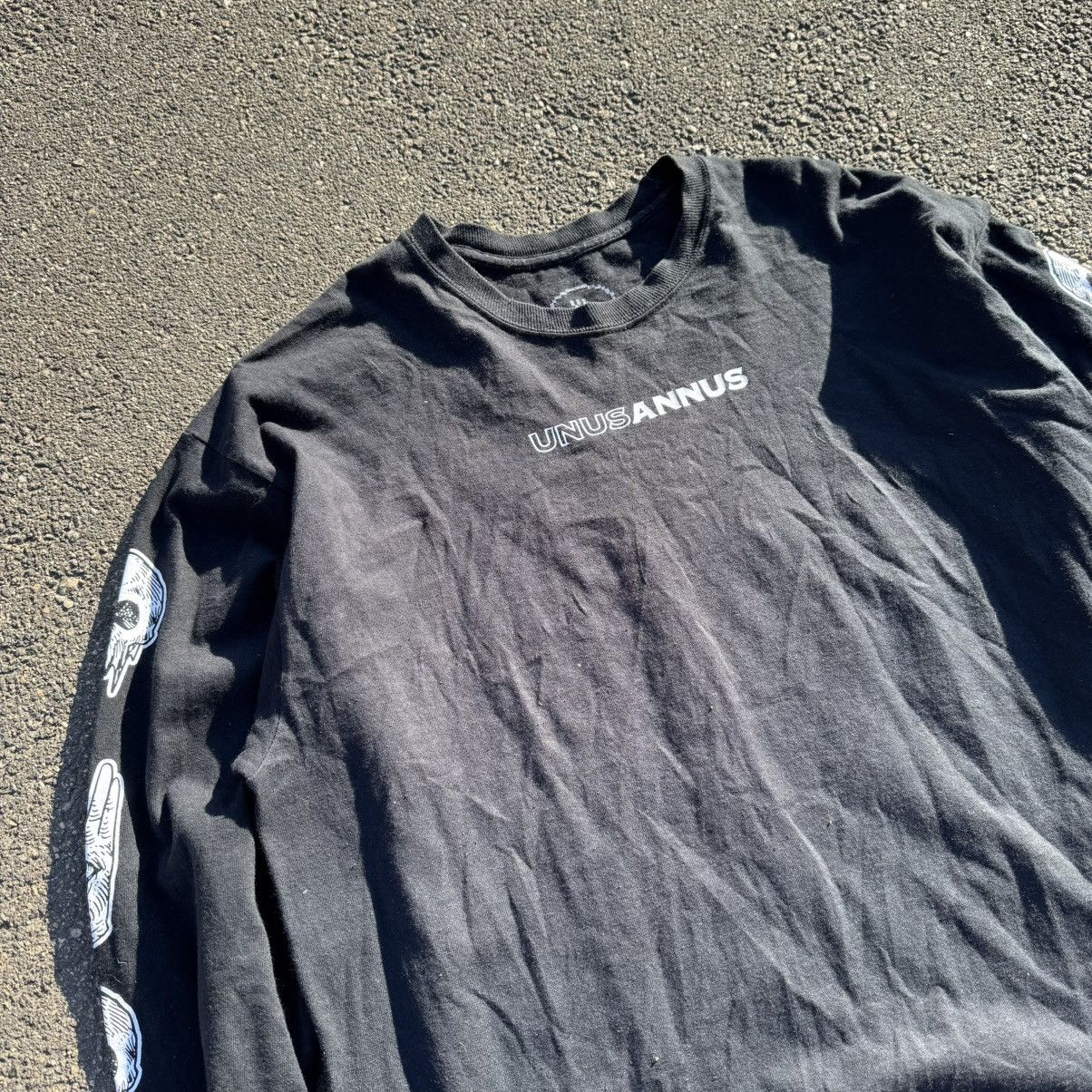 Vintage Sick UNUS ANNUS Merch Faded Long Sleeve Y2K Avant-Garde Size US XL / EU 56 / 4 - 4 Thumbnail