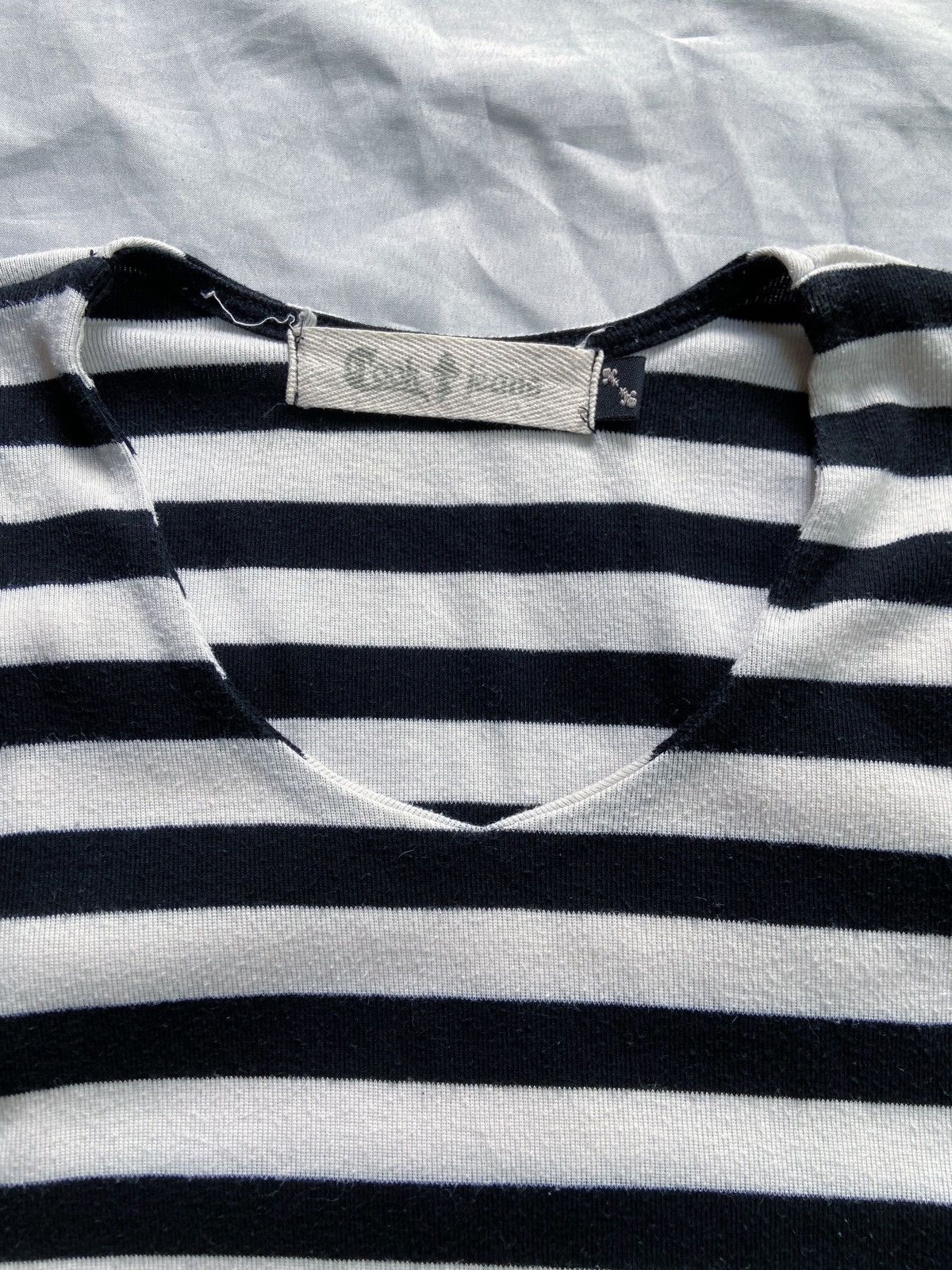 Cook Jeans COOK JEANS STRIPED PUNK STREET STYLE TEE Size US S / EU 44-46 / 1 - 4 Thumbnail