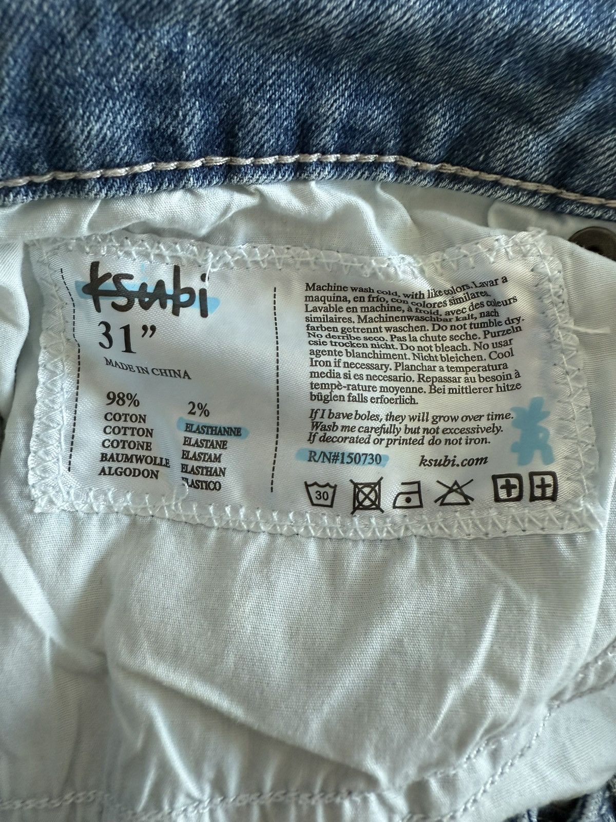 Ksubi Chitch Jeans Size US 31 - 11 Thumbnail