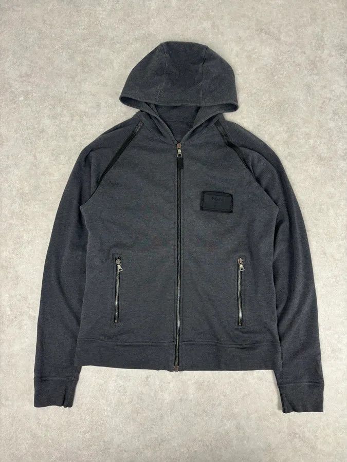 Prada SS2006 Prada Grey Padded Zip-up Hoodie Size US S / EU 44-46 / 1 - 2 Thumbnail