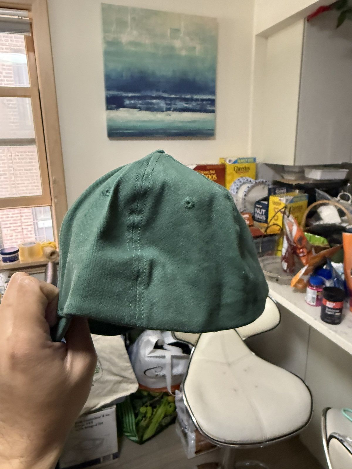 HIDDEN Hidden NY Green Leaf Fitted Hat Size ONE SIZE - 3 Thumbnail