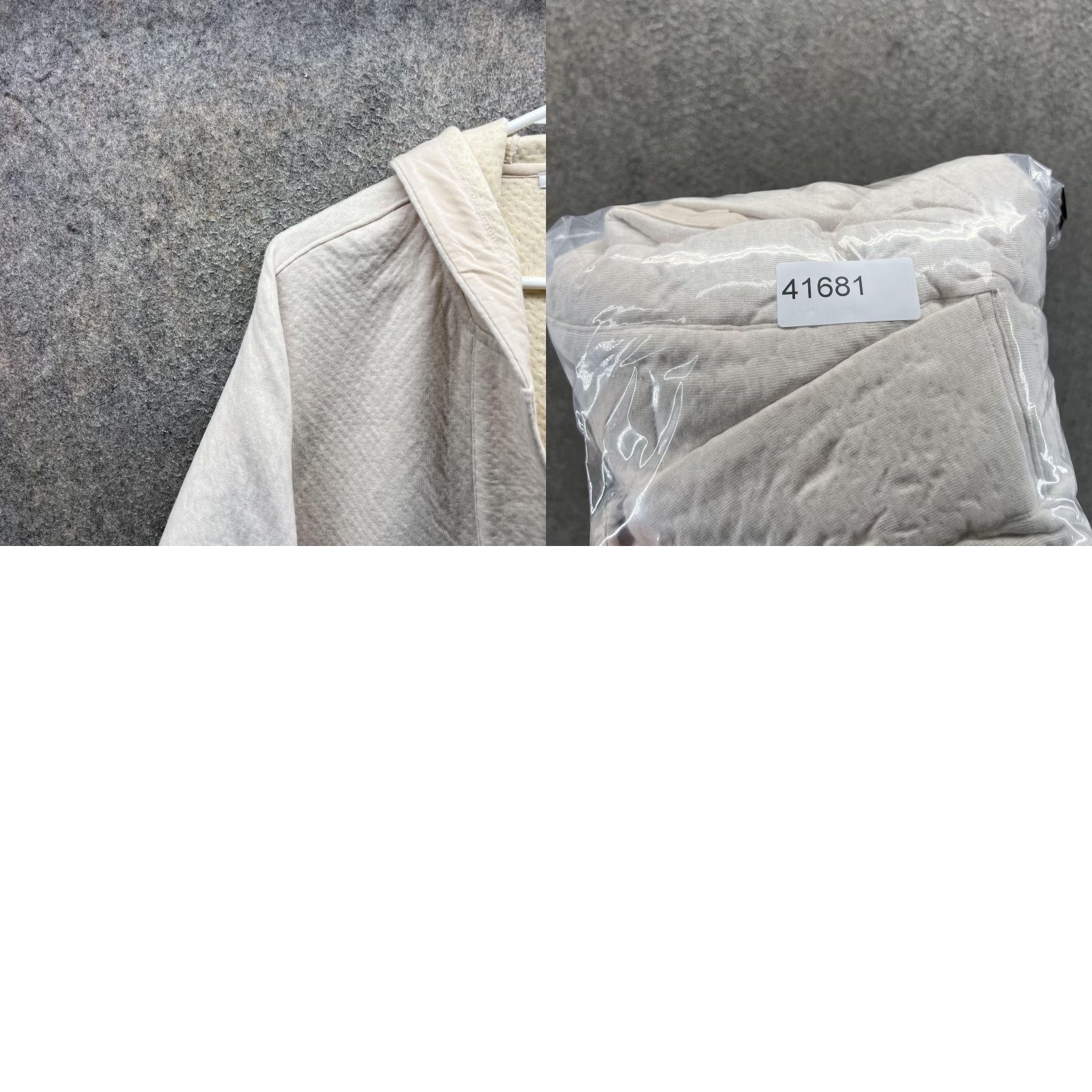 Lunya Lunya Hoodie Womens L/XL White Quilted Oversized Pullover Heavyweight Lined Pullover Casual Winter Womens Size L / US 10 / IT 46 - 8 Thumbnail