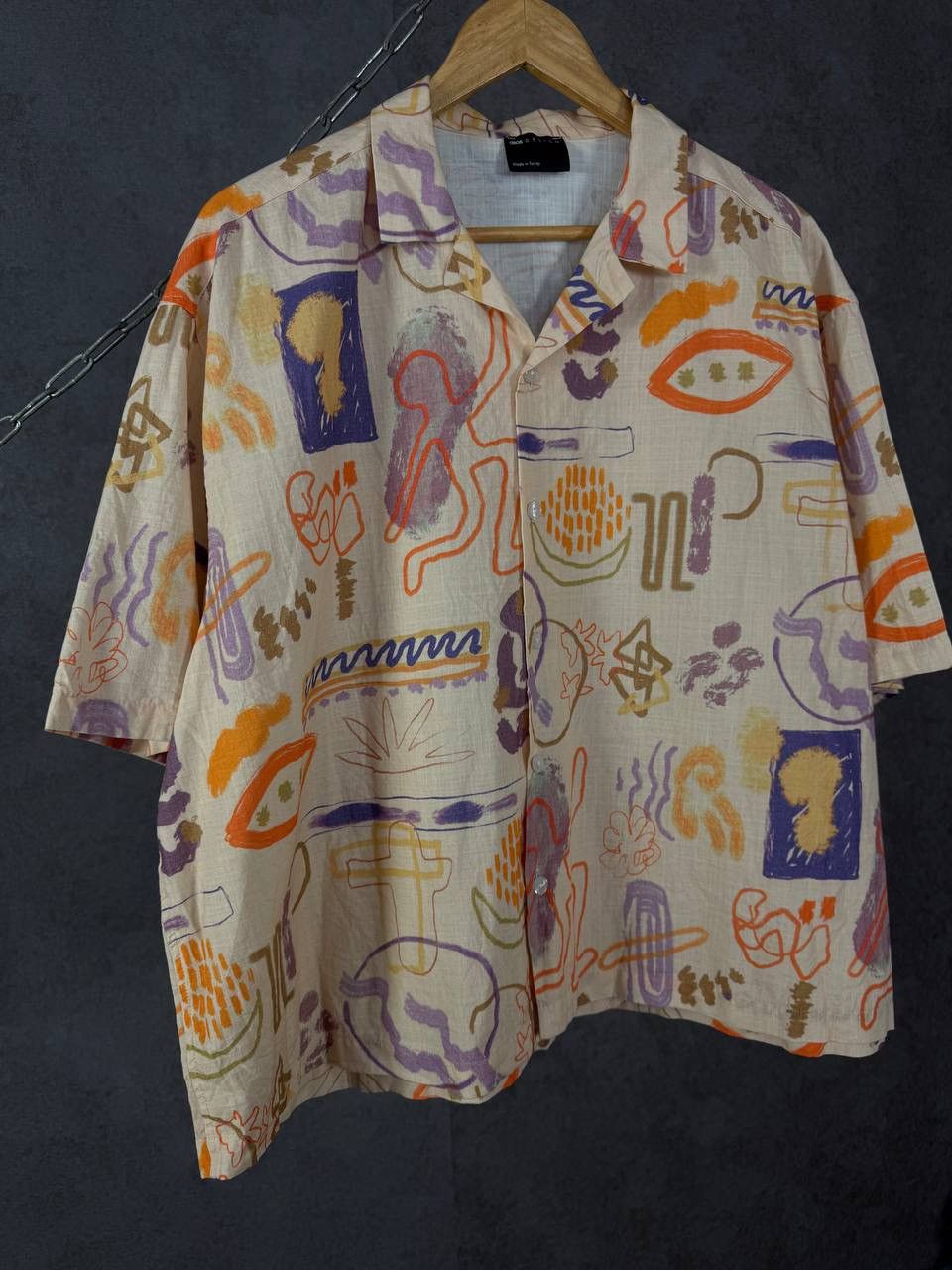 Asos ASOS designer crazy art hawaiian shirt Size US XL / EU 56 / 4 - 3 Thumbnail