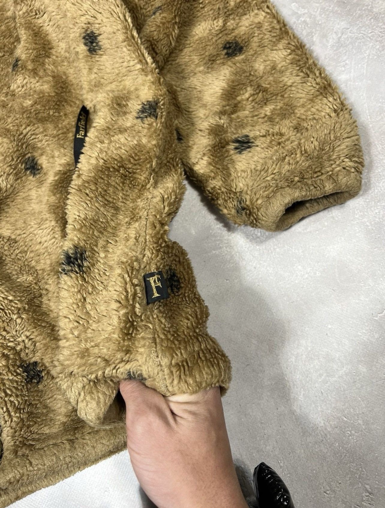 If Six Was Nine × Le Grande Bleu (L.G.B.) Vintage 90s Fur Y2k Zip Sherpa Size US M / EU 48-50 / 2 - 8 Thumbnail