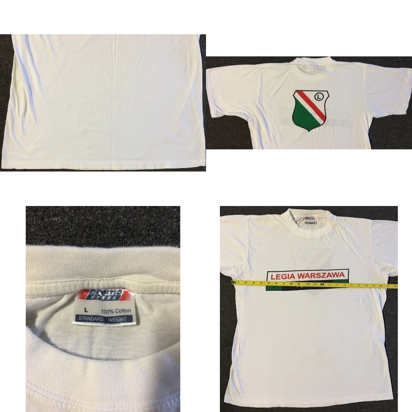 Vintage VINTAGE Legia Warsaw Football Shirt S Poland World Cup FIFA Grunge 90s White Shirt Mens XSmall Size US S / EU 44-46 / 1 - 8 Thumbnail
