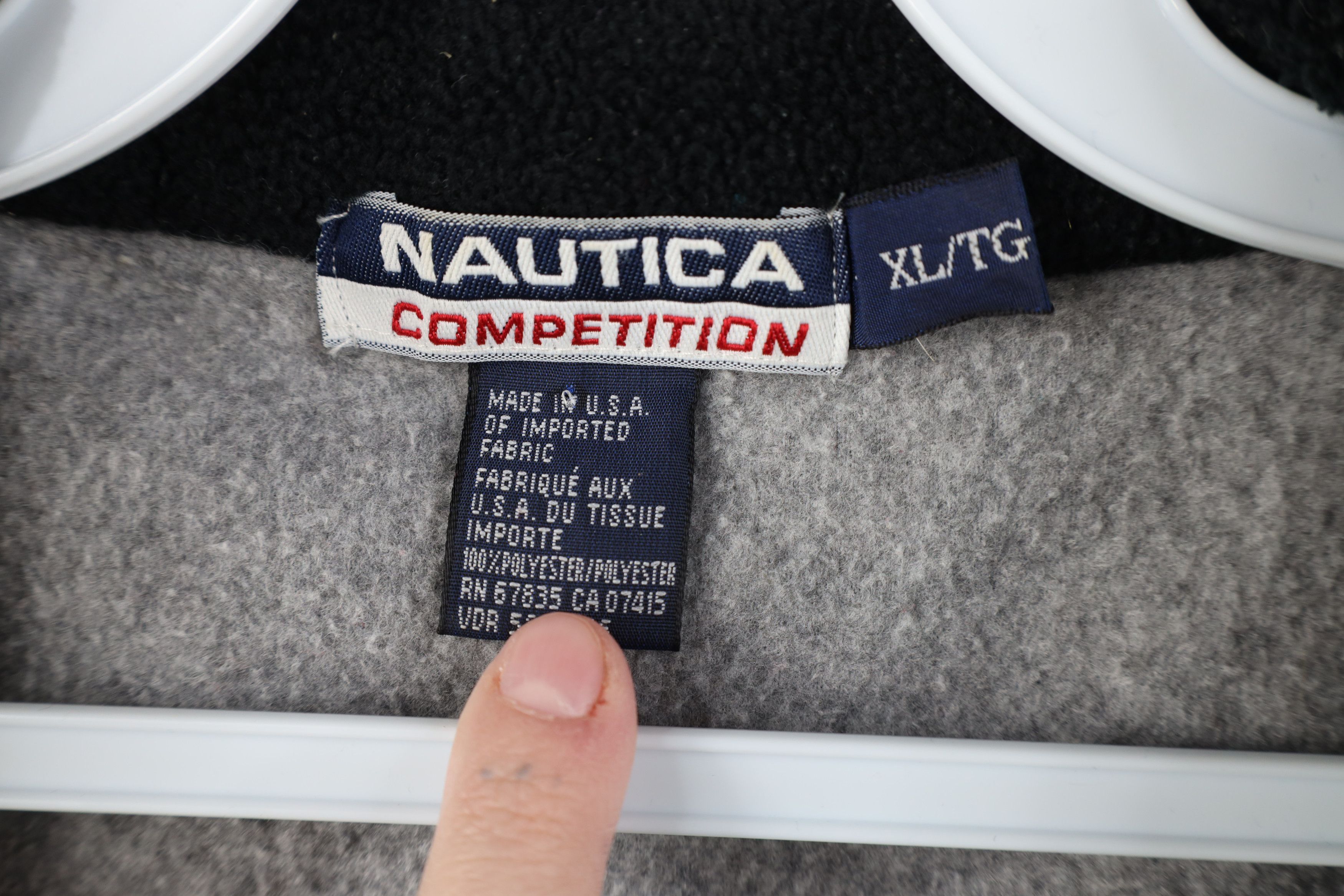 Nautica Vintage 90s Nautica Competition Half Zip Fleece Sweater Size US XL / EU 56 / 4 - 11 Thumbnail