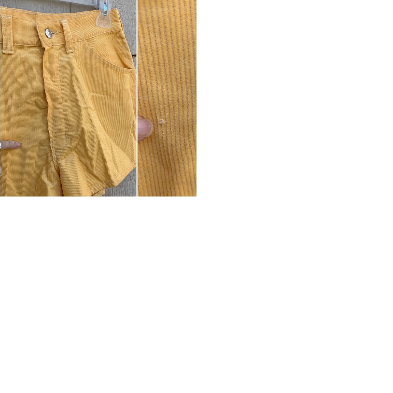 Vintage VINTAGE Tour De France Corduroy Shorts 28 Waist 70s Scovill Zipper Yellow Size 28" / US 6 / IT 42 - 9 Thumbnail