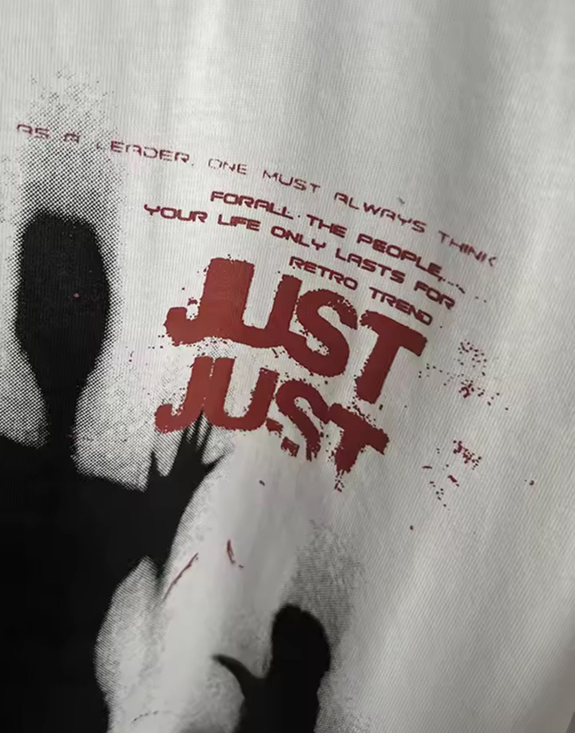 Japanese Brand Gothic 90s Streetwear Vintage Shadow Print T-Shirt Punk Tees Size US L / EU 52-54 / 3 - 3 Thumbnail