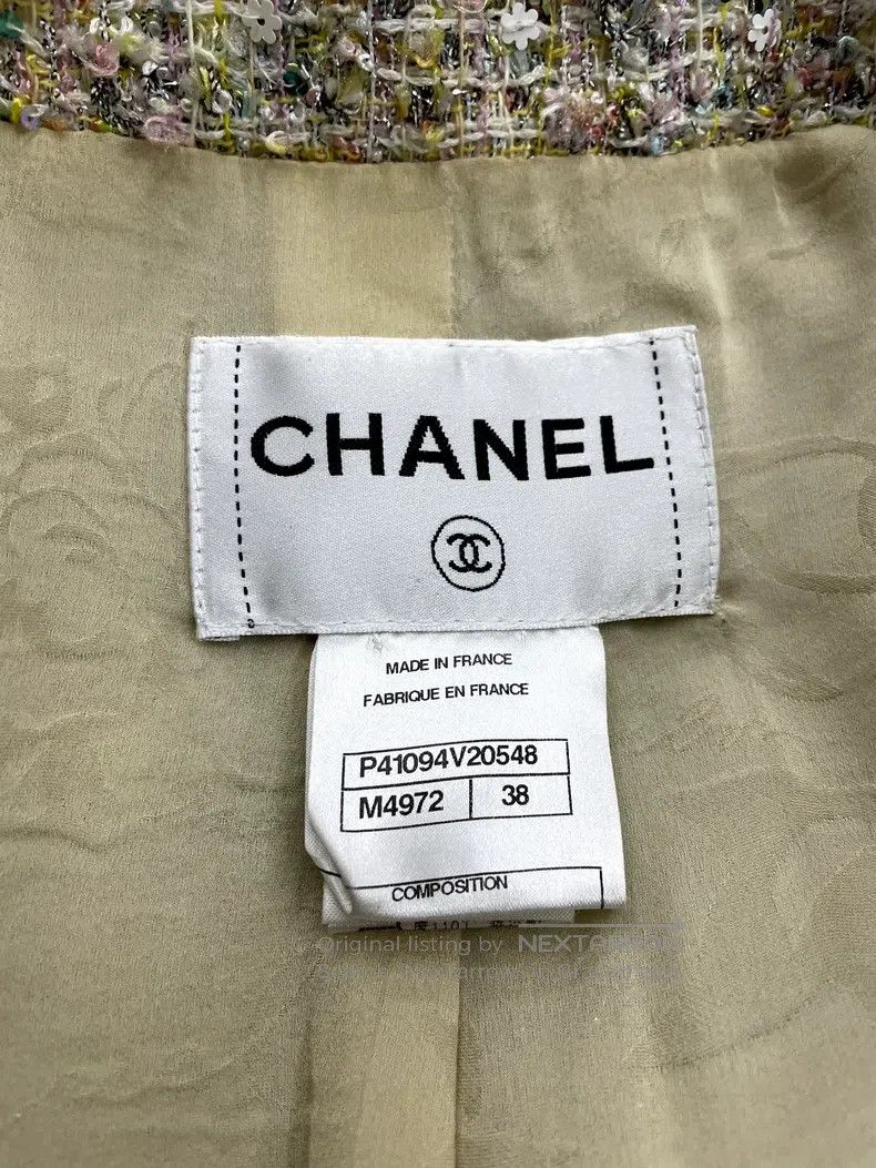 Chanel Chanel Candy-coloured tweed coat Size XS / US 0-2 / IT 36-38 - 4 Thumbnail