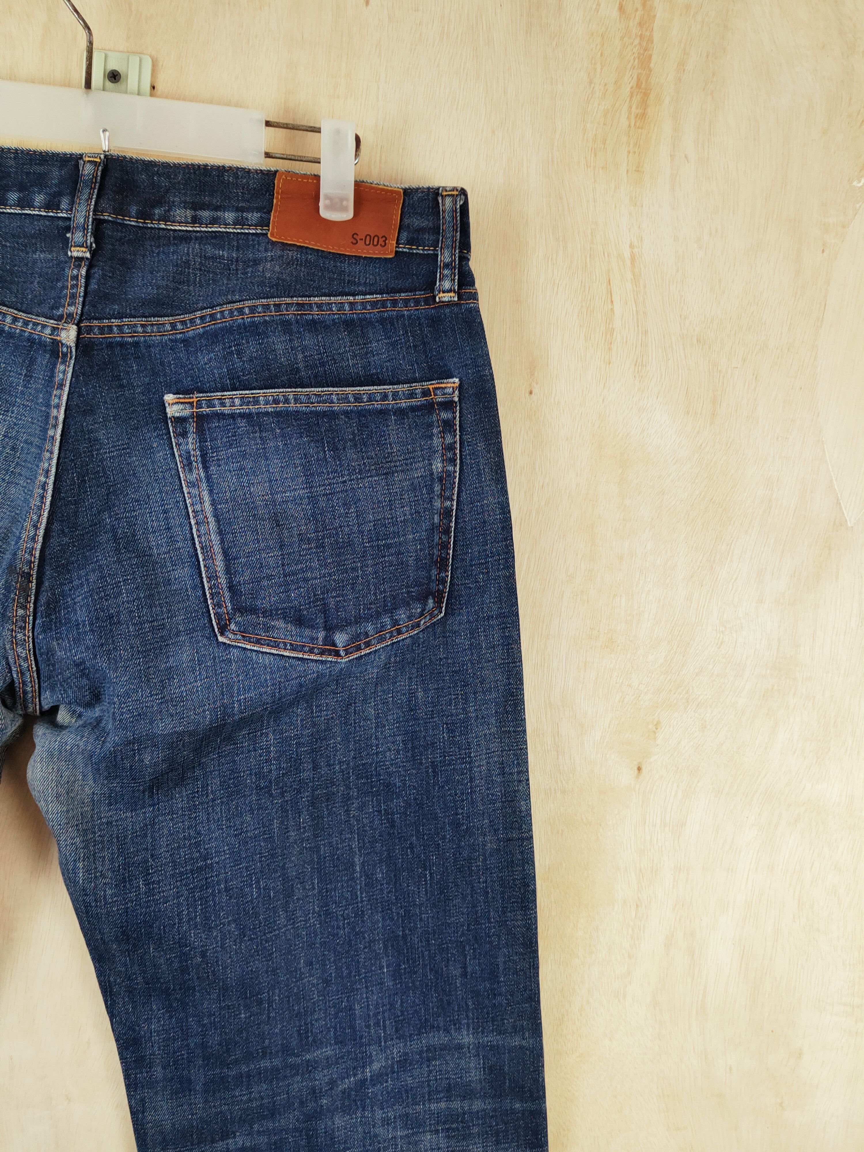 Japanese Brand Uniqlo Dark Blue Distressed Ripped Jeans #S2656 Size US 35 - 11 Thumbnail