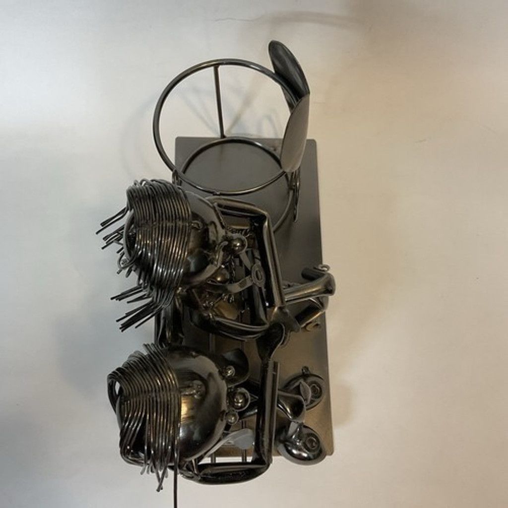 Other Statue Love Couple On The Bench Wine Bottle/Candle Holder Size ONE SIZE - 15 Thumbnail