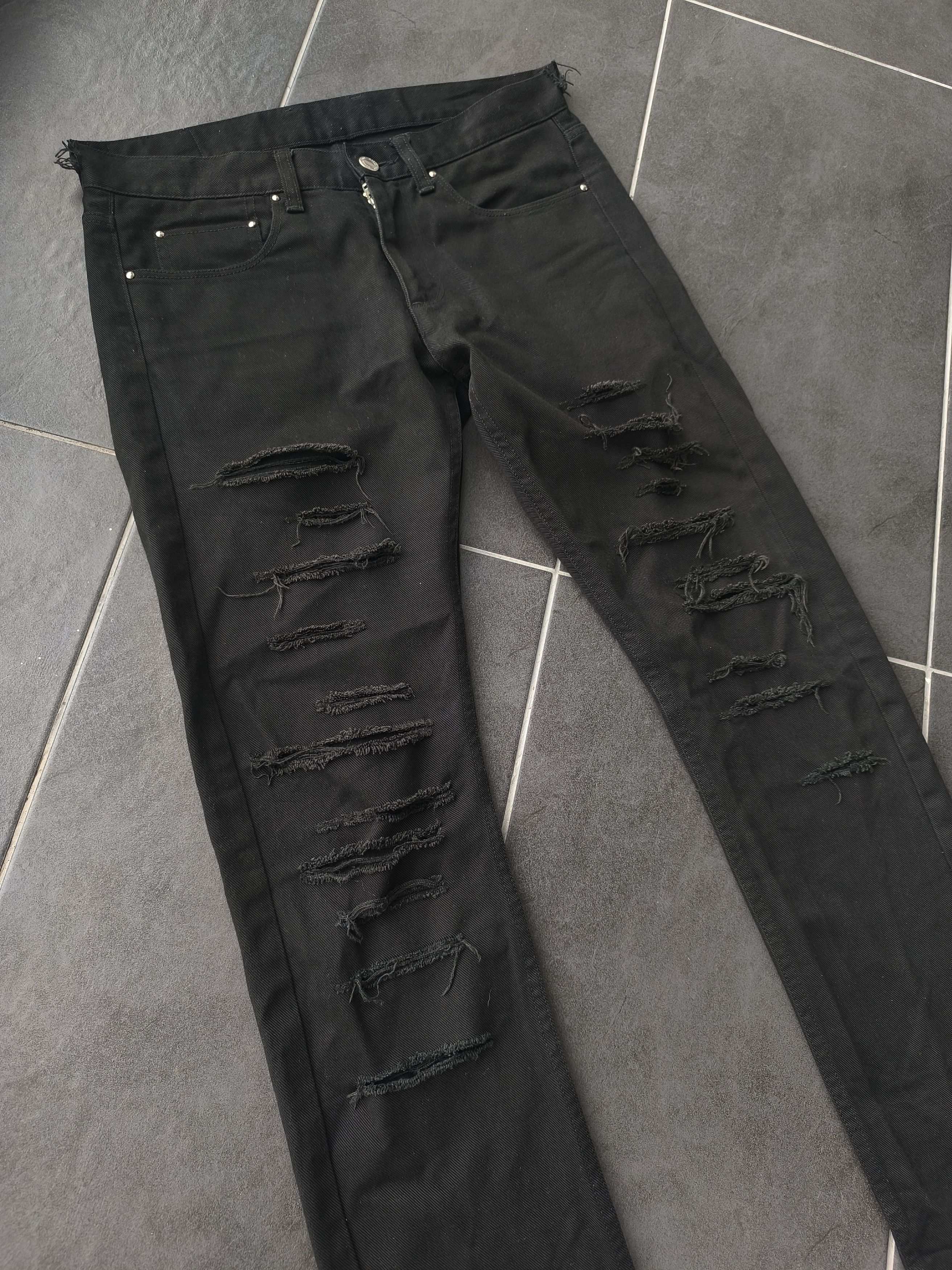 Japanese Brand × United Arrows × monkey time RIPPED MONKEY TIME JEANS Size US 32 / EU 48 - 2 Thumbnail