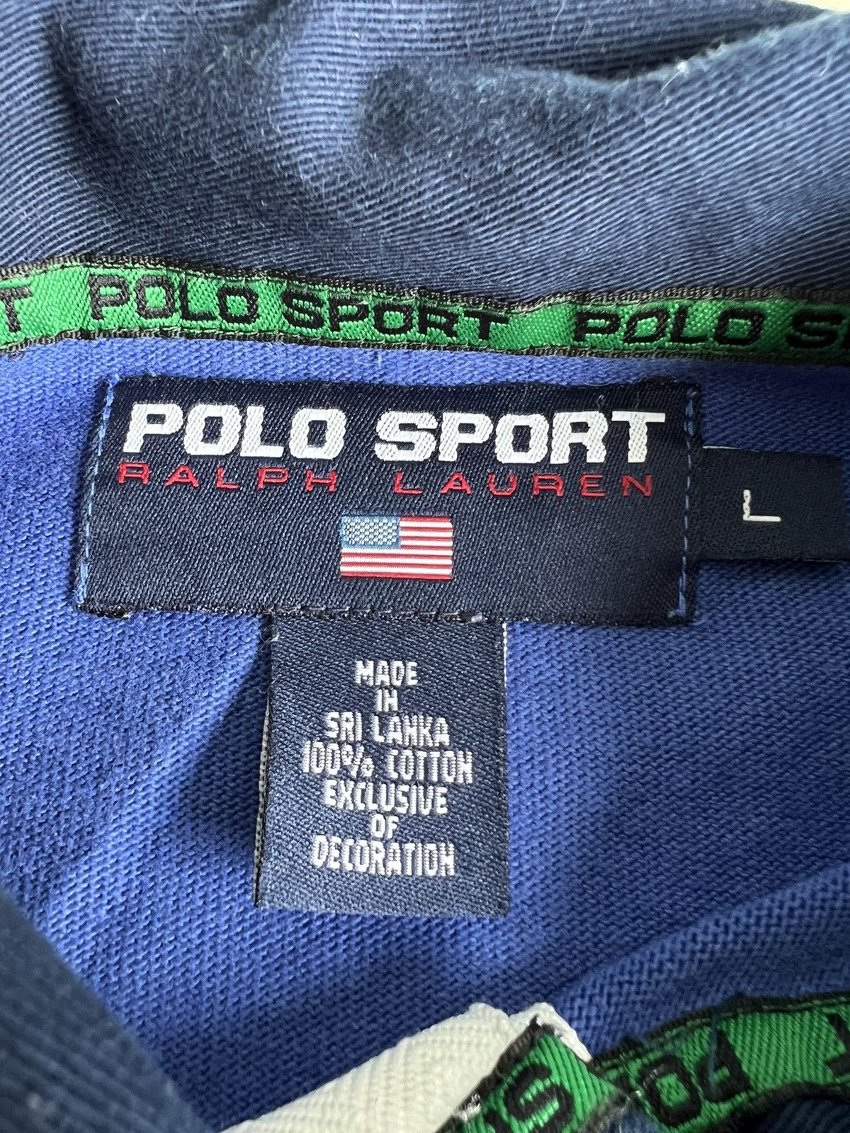 Polo Ralph Lauren 1990s Polo Sport Hi Tech Snow Beach Multicolor Rugby Shirt Size US L / EU 52-54 / 3 - 8 Thumbnail