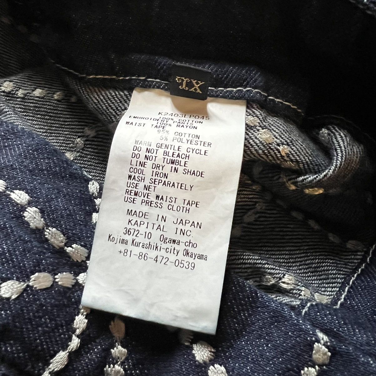 Kapital Kapital 8OZ COLOR DENIM FOLD DOJO EASY BAGGY PANTS Blue Xl Size US 34 / EU 50 - 4 Thumbnail