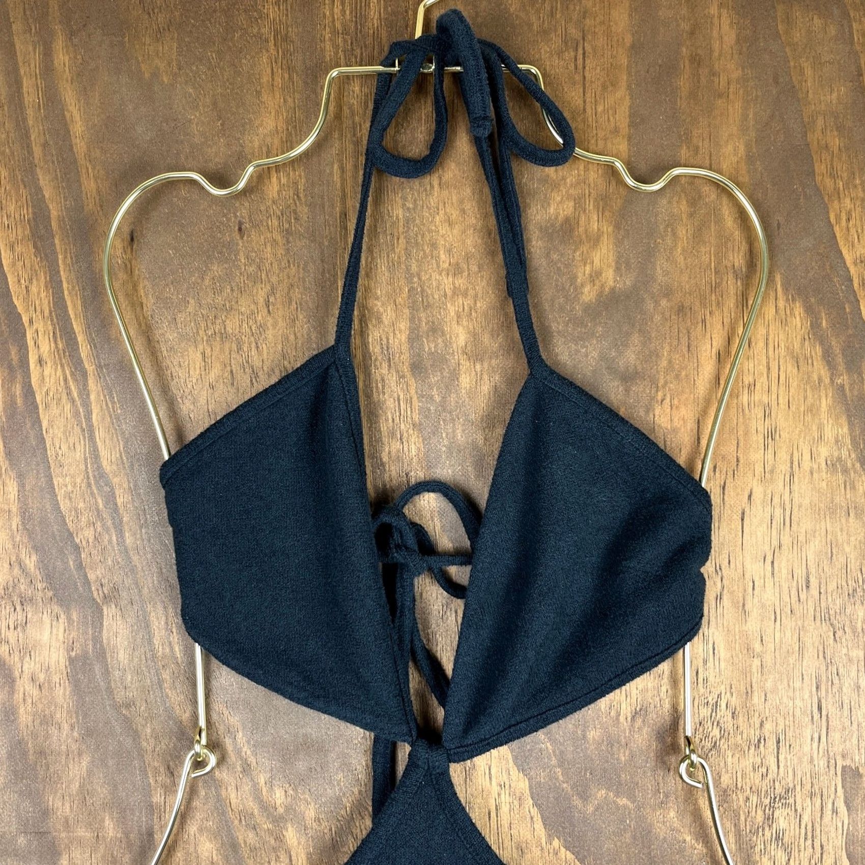 Anthropologie Anthropologie Womens Dress Black Cut Out Mini Back Neck Tie Stretch Medium Size M / US 6-8 / IT 42-44 - 5 Thumbnail