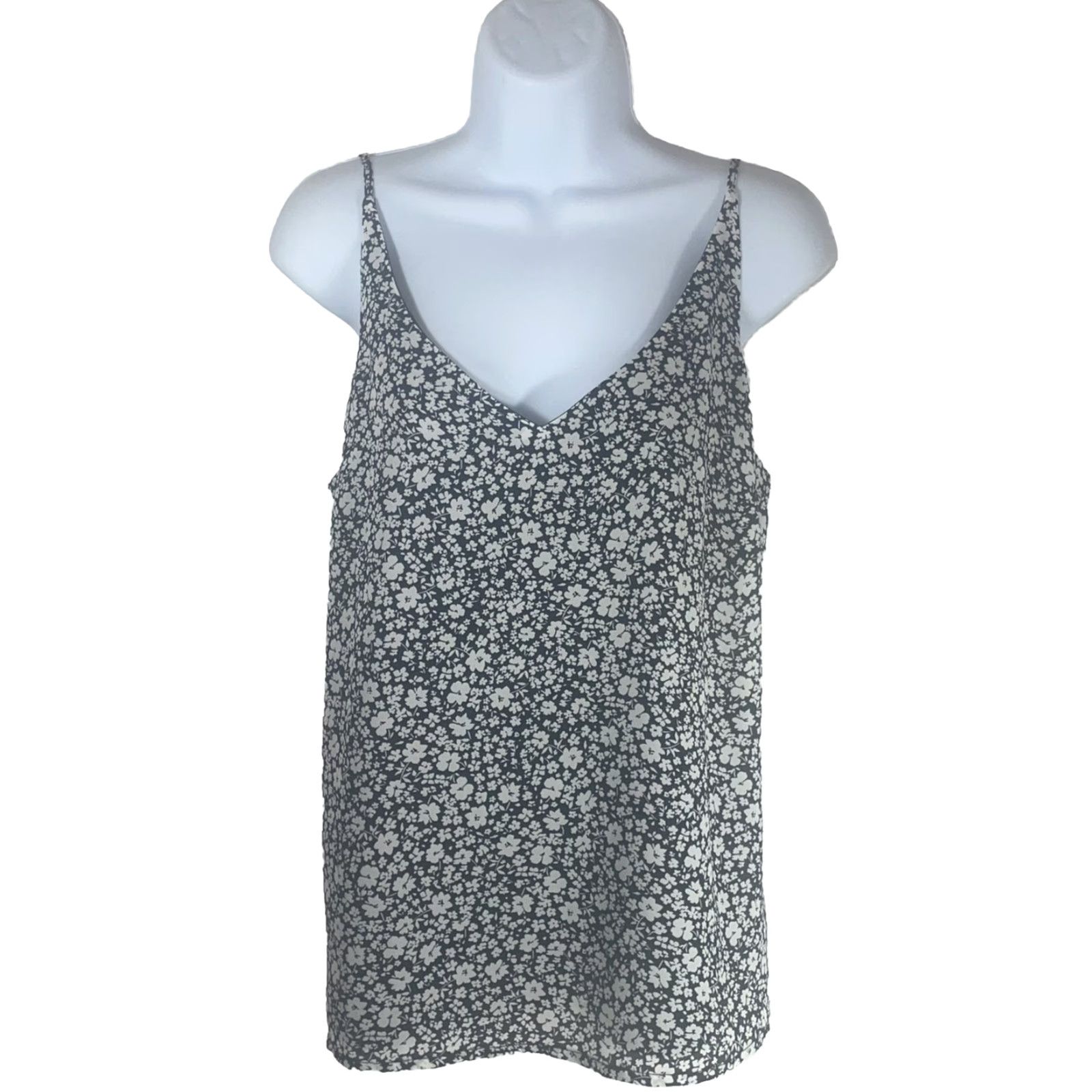 Banana Republic VINTAGE Banana Republic? No, Vintage: No. Banana Republic Women Blouse S Navy Blue Floral Spaghetti Sleeveless NWT Sized Small Size S / US 4 / IT 40 - 2 Thumbnail