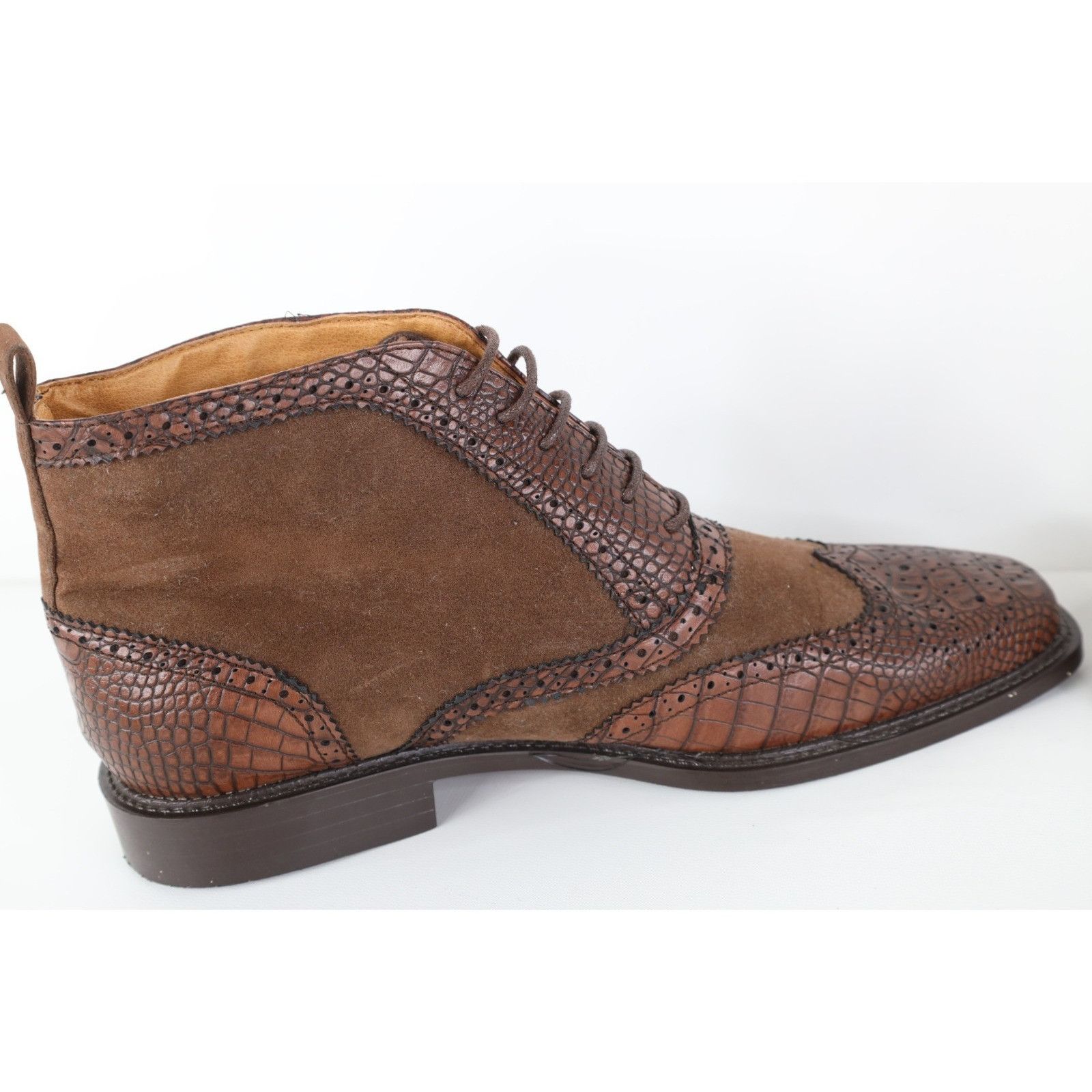 Vintage Vintage Suede Leather Faux Alligator Chukkas Boots Size US 9.5 / EU 42-43 - 7 Thumbnail