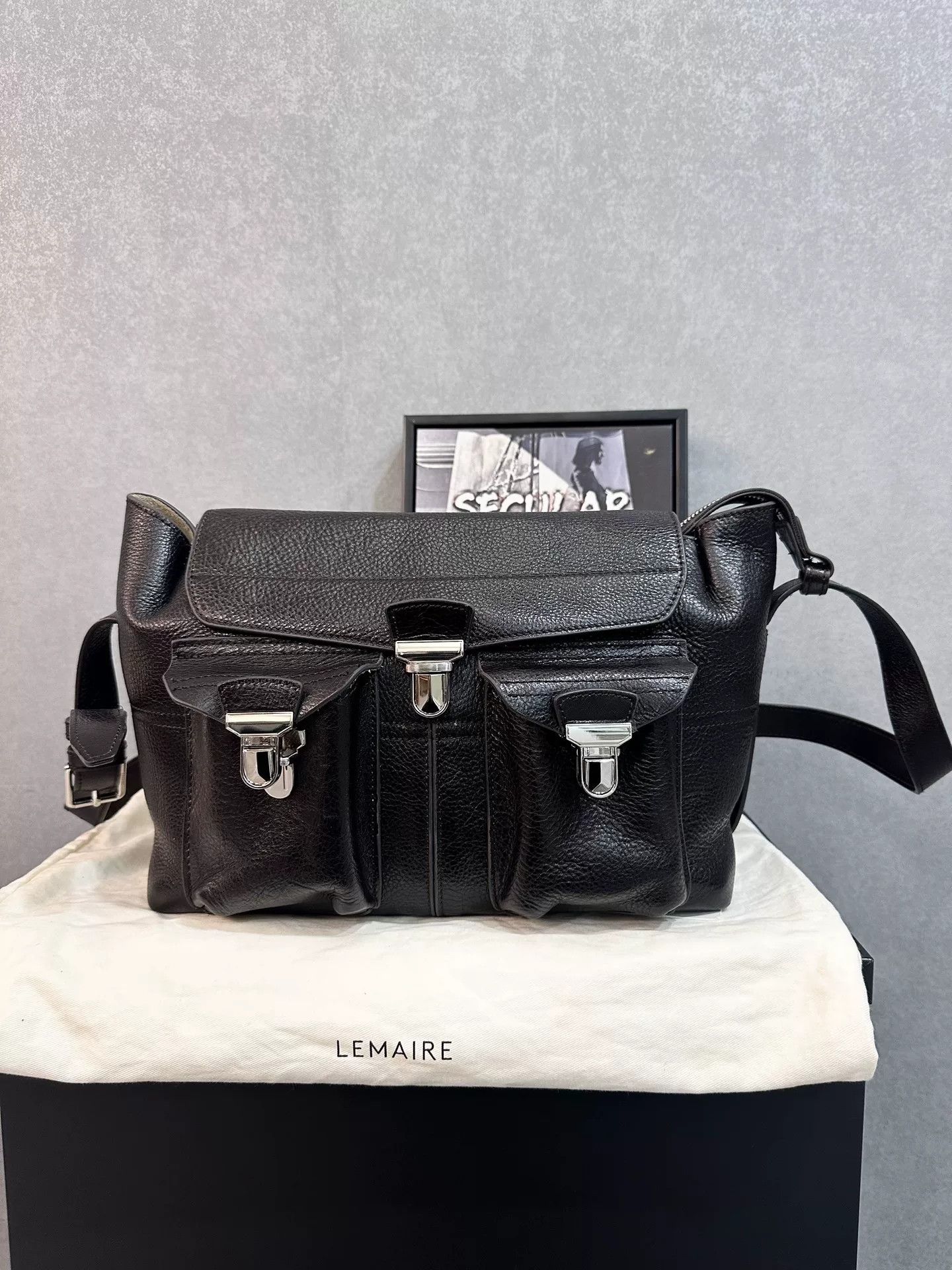 Lemaire Lemaire Medium Gear Messenger Bag Size ONE SIZE - 1 Thumbnail