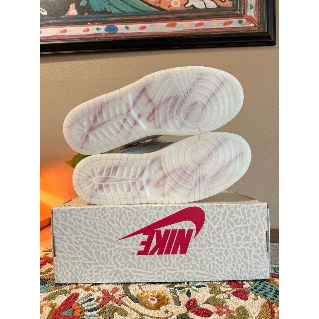 Jordan Brand × Nike Jordan 1 Retro High OG Elephant Sail University Red Neutral Size US 14 / EU 47 - 6 Thumbnail