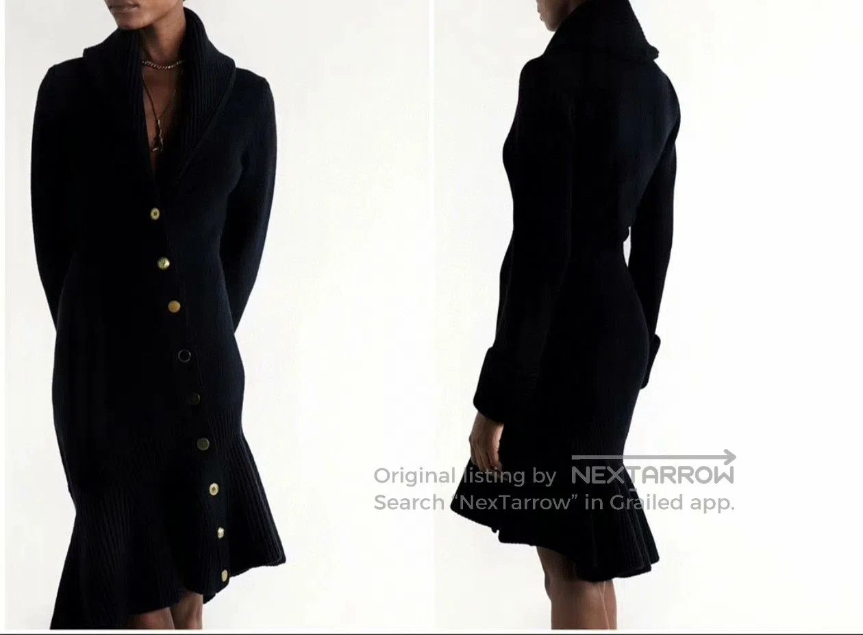 Alexander McQueen Alexander McQueen Women's Wool Knit Dress. Size S / US 4 / IT 40 - 5 Thumbnail