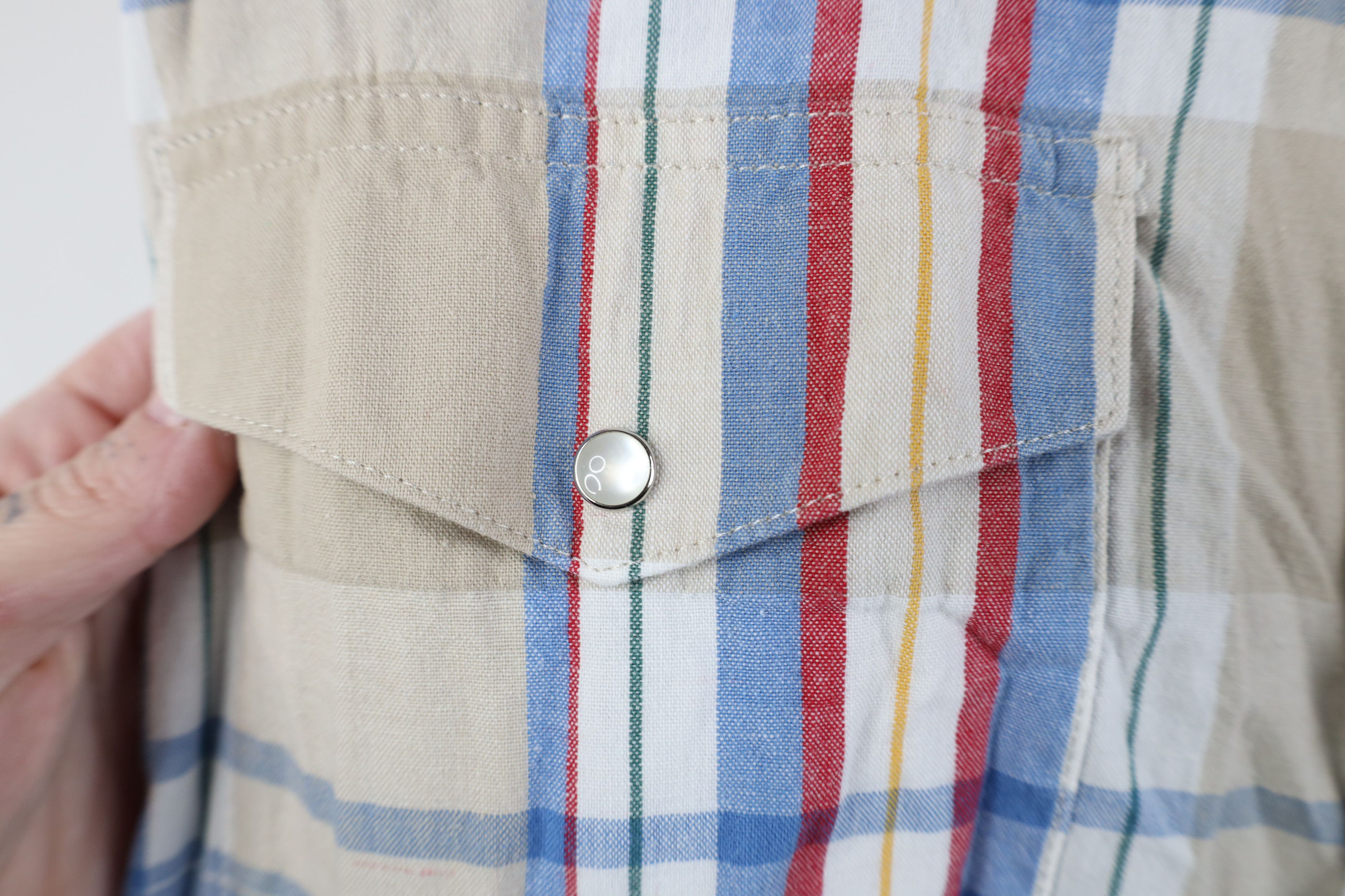 Wrangler Vintage 90s Wrangler Cowboy Snap Button Collared Shirt Plaid Size US L / EU 52-54 / 3 - 5 Thumbnail