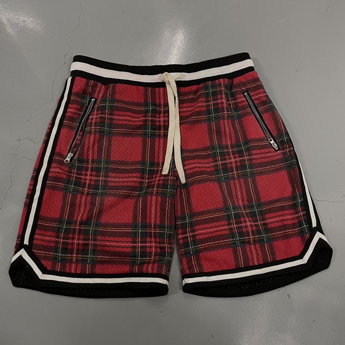 Fear of god hot sale plaid shorts