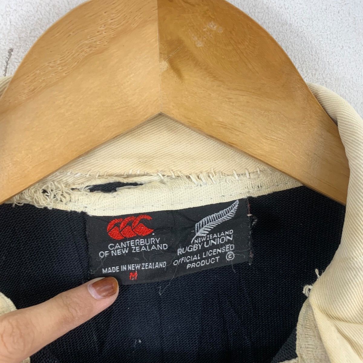 Canterbury of New Zealand Vintage CANTERBURY ALL BLACKS STEINLAGER Rugby Tee Shirt Size US M / EU 48-50 / 2 - 9 Thumbnail