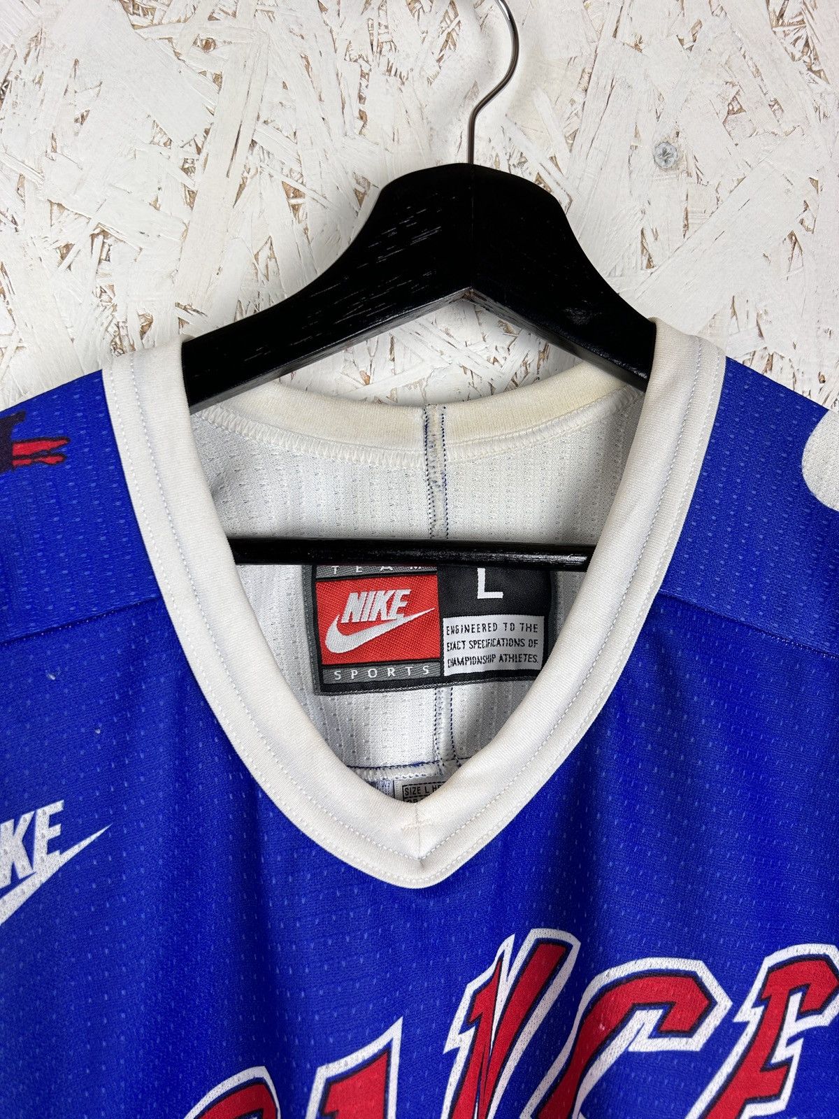 NHL 90s Vintage Nike France 1996 Away NHL Hockey Jersey Size US L / EU 52-54 / 3 - 2 Thumbnail