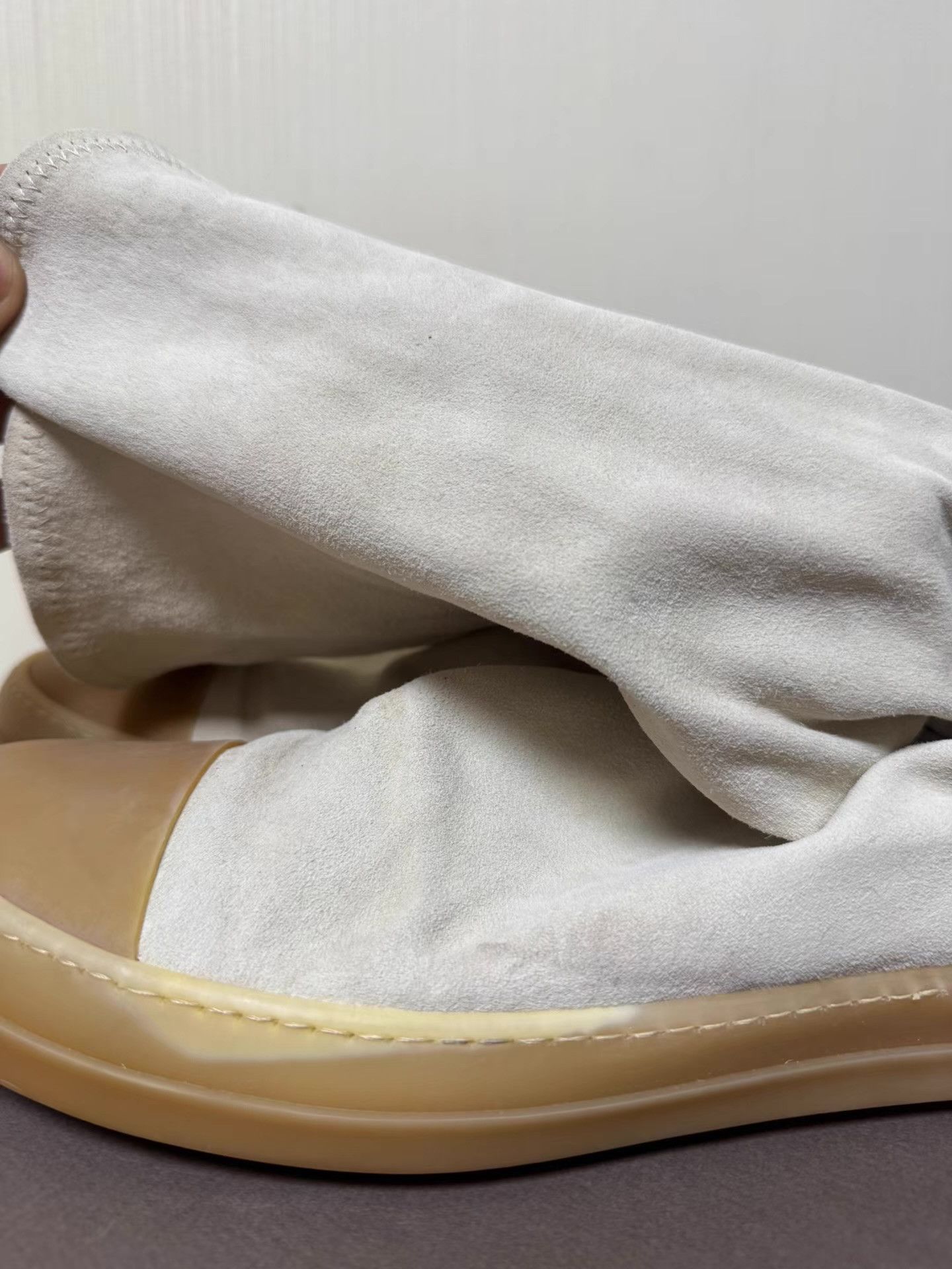 Rick Owens Rick Owens Suede Leather Boots with Natural Rubber Sole Q8 Size US 9.5 / EU 42-43 - 6 Thumbnail