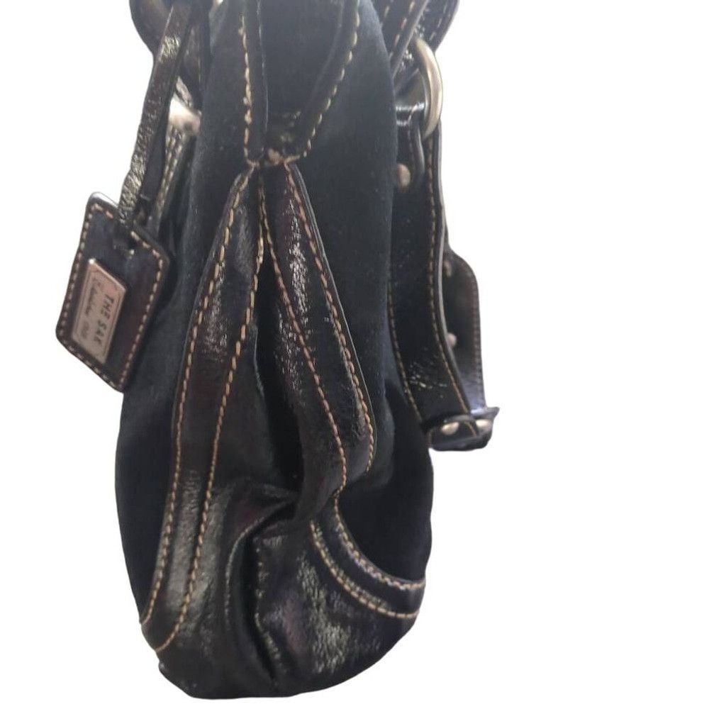 The Sak The Sak Suede Patent Leather Black Hobo Size ONE SIZE - 3 Thumbnail