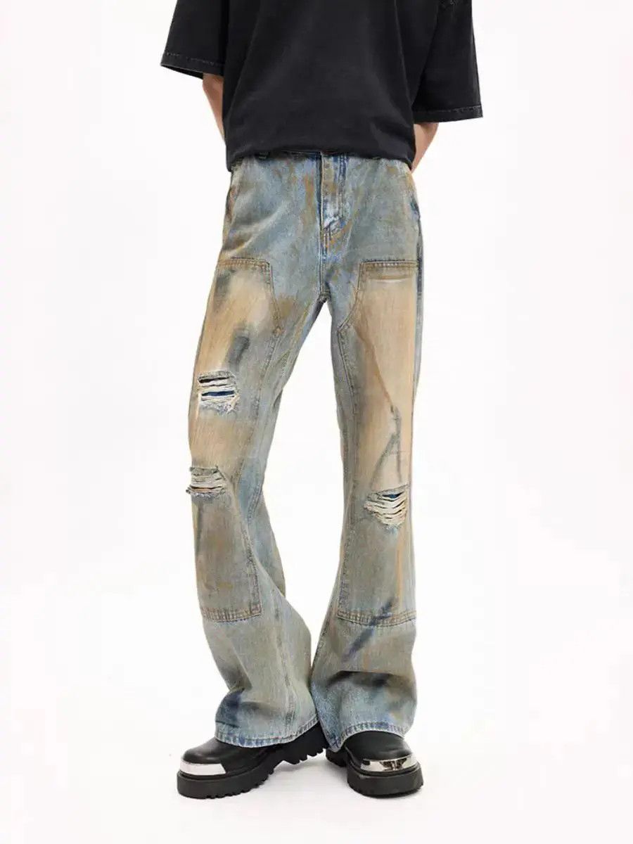 Japanese Brand Street style dirty ripped jeans Size US 32 / EU 48 - 5 Thumbnail