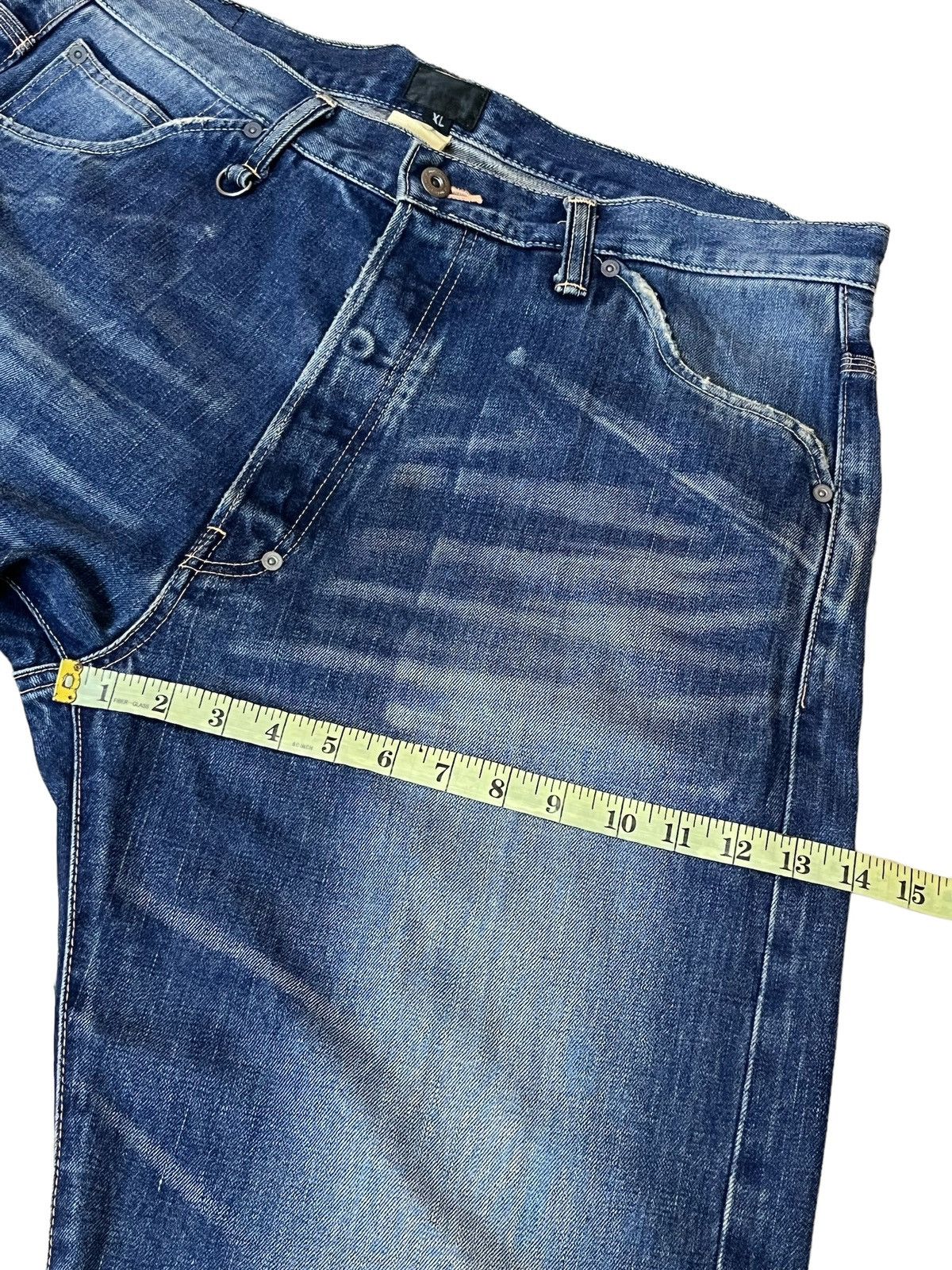 Japanese Brand SICK Y2K JAPANESE CULTURE NITRAID LOOSE FIT SELVEDGE JEANS Size US 37 - 11 Thumbnail