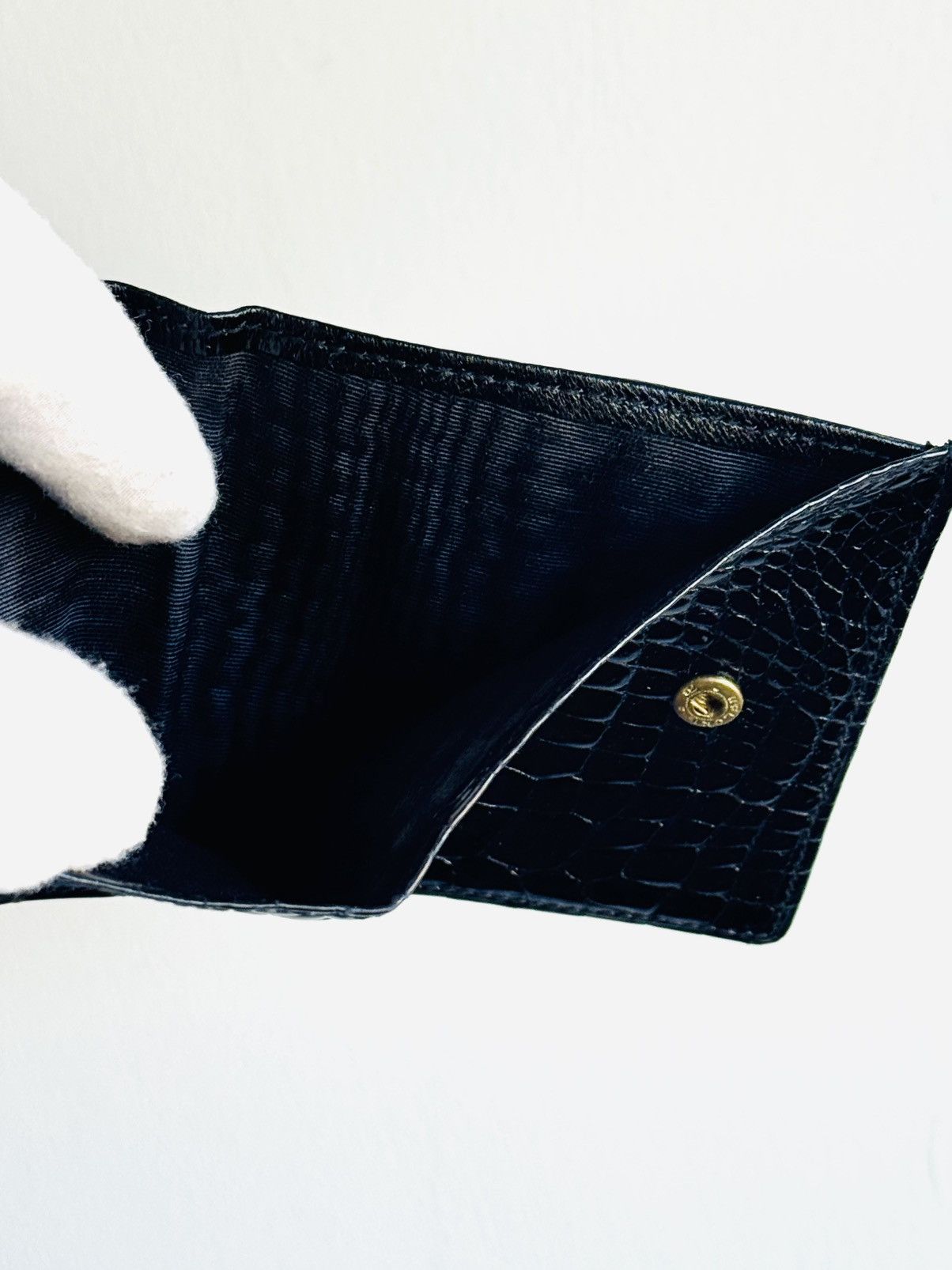 Tiffany & Co. Vintage Tiffany & Co Black patent croc & leather Wallet 60s Size ONE SIZE - 5 Thumbnail