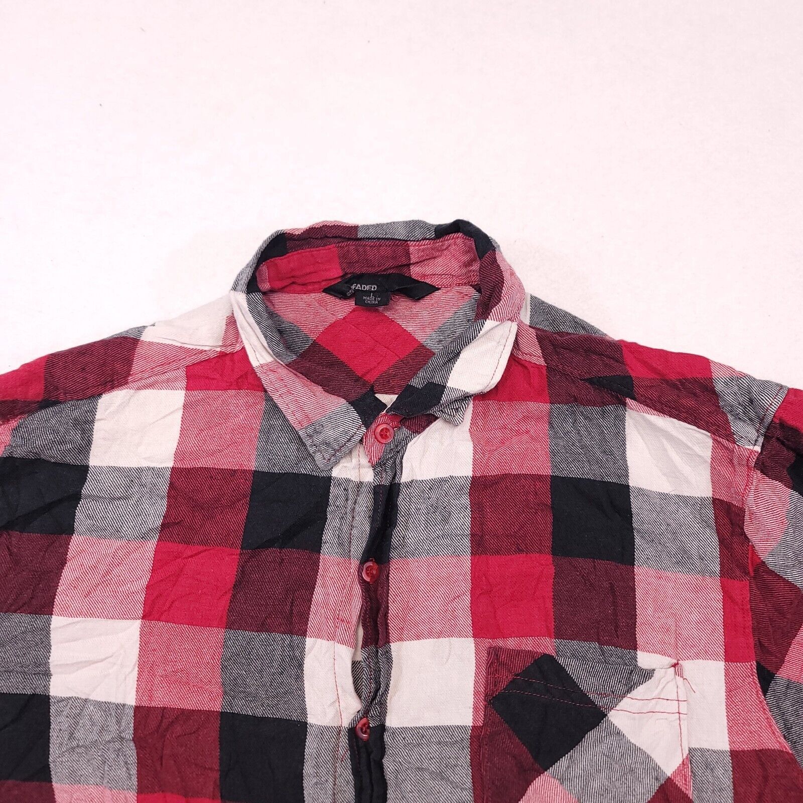 StraightFaded Straight Faded Gingham Flannel Button Up Shirt Mens Size L Size US L / EU 52-54 / 3 - 1 Thumbnail
