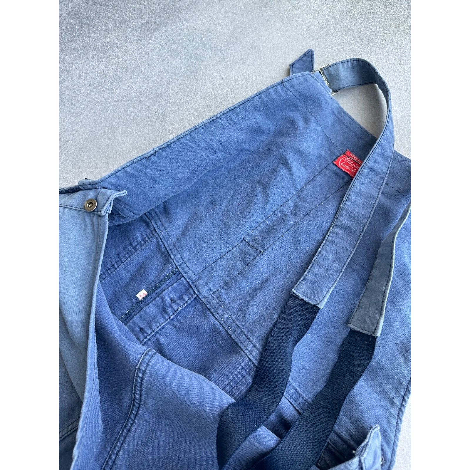 Vintage VTG Adolph Lafont French Workwear Overall Suit 60-70s Size 54L - 16 Thumbnail