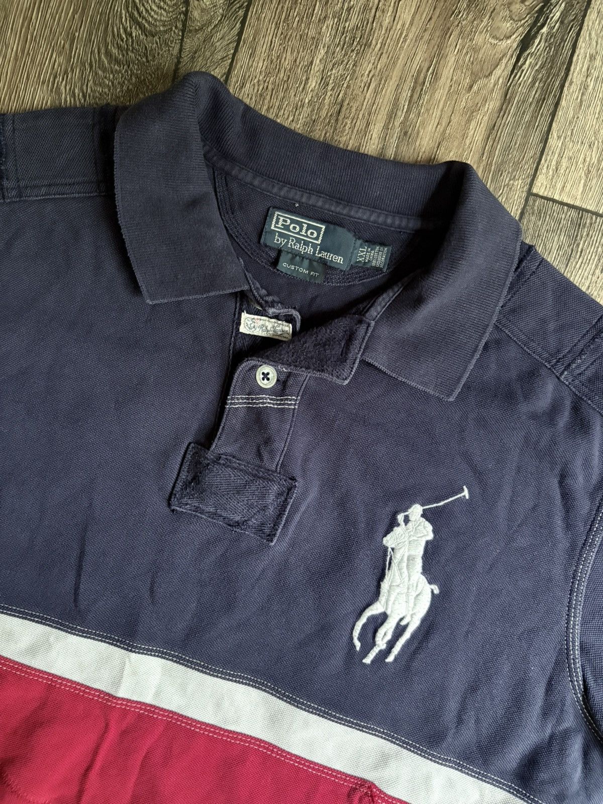 Polo Ralph Lauren Vintage Polo Ralph Lauren Big Pony Yachting Logo Polo Shirt Size US XXL / EU 58 / 5 - 2 Thumbnail
