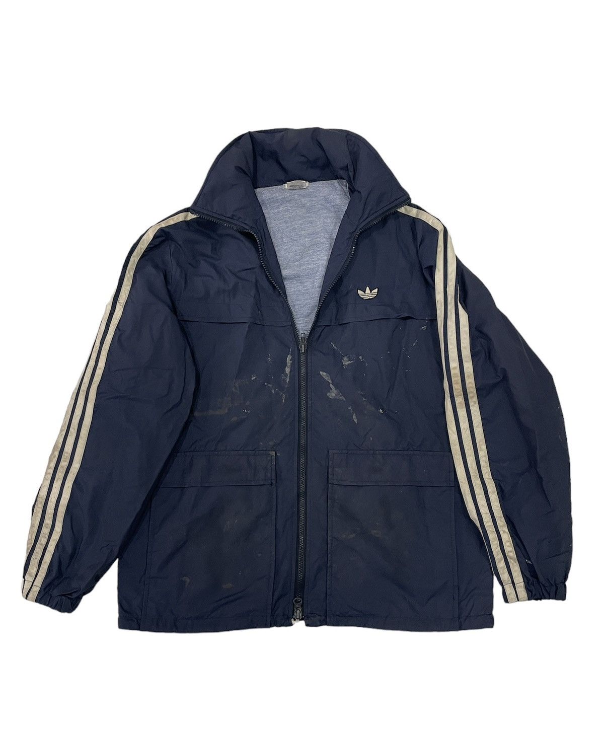 image of Adidas 3 Streifen Jacket W/germany Template Hooded in Blue, Men's (Size Medium)