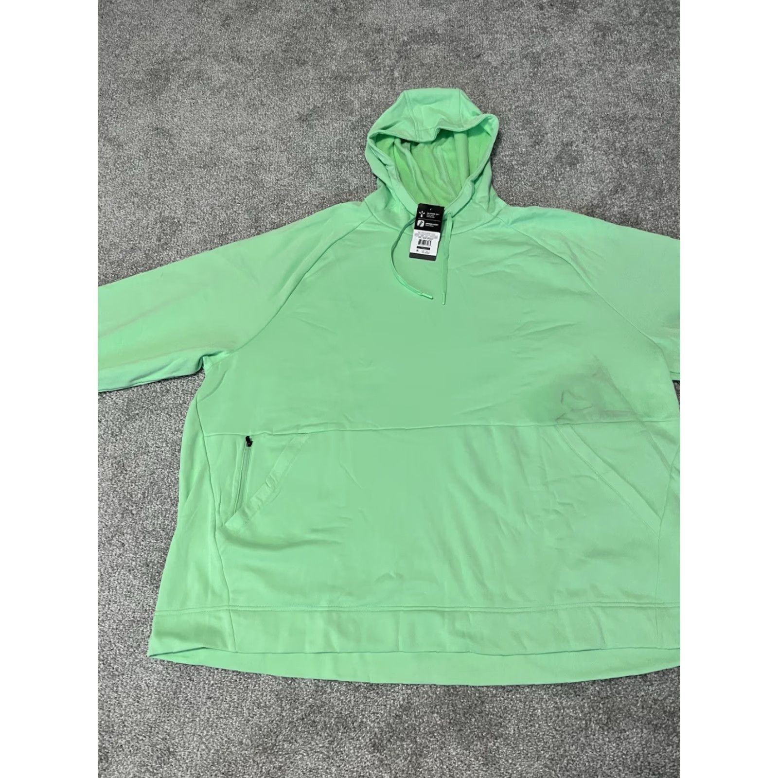 Russell Athletic RUSSELL Polytech Fleece Pullover Hoodie Sweatshirt Green 5XL Men Hooded Graphic Print Pockets Logo Size US XXL / EU 58 / 5 - 4 Thumbnail