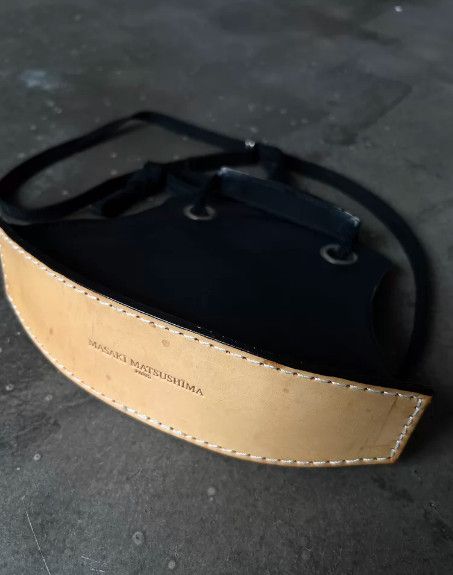 Masaki Matsushima 90s Architectural Series Boat-Style Leather Shoulder Bag Size ONE SIZE - 1 Thumbnail