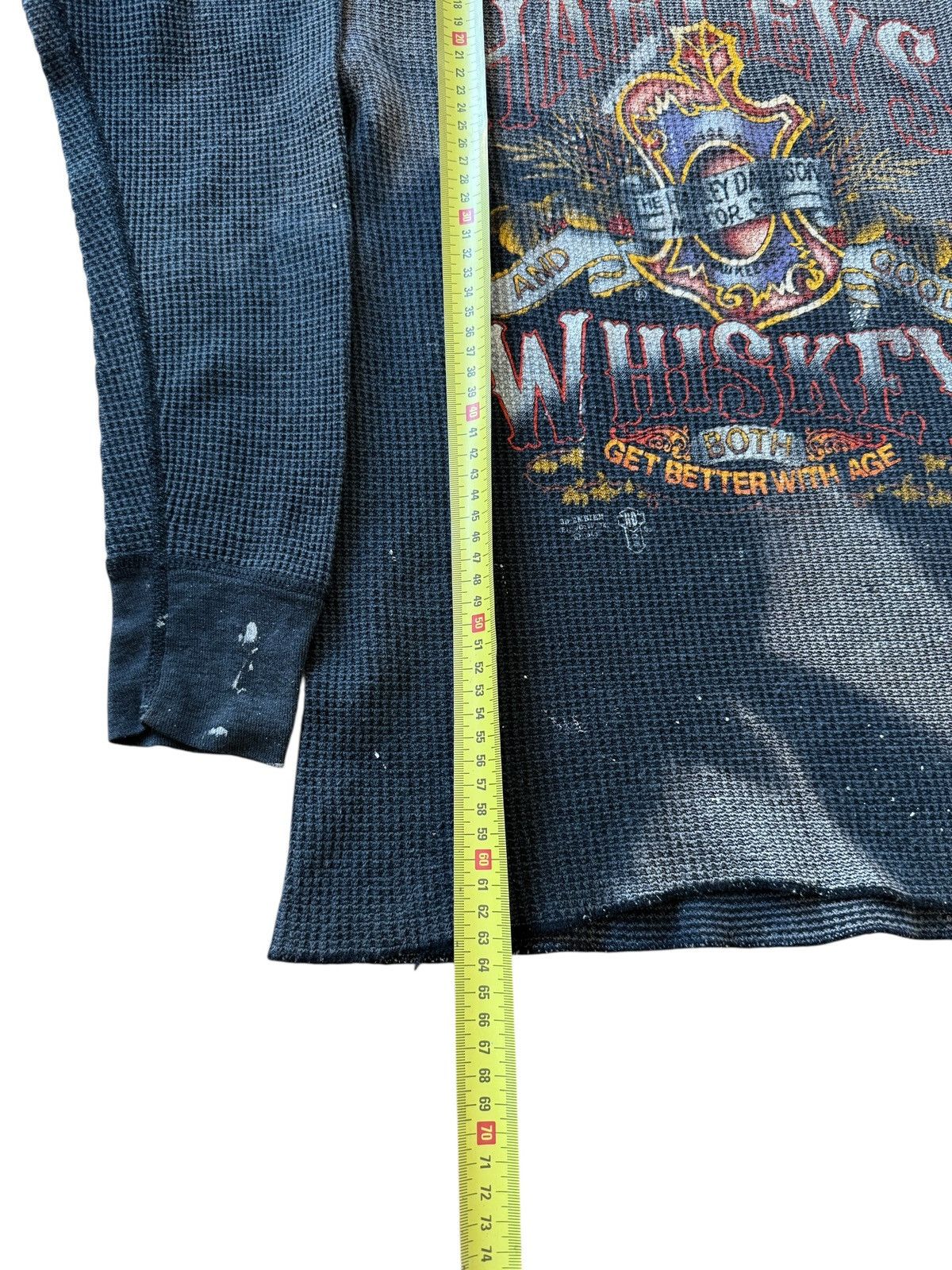 Harley Davidson *RARE* HARLEY DAVIDSON 1980s VINTAGE 3D EMBLEM THERMAL Size US M / EU 48-50 / 2 - 11 Thumbnail