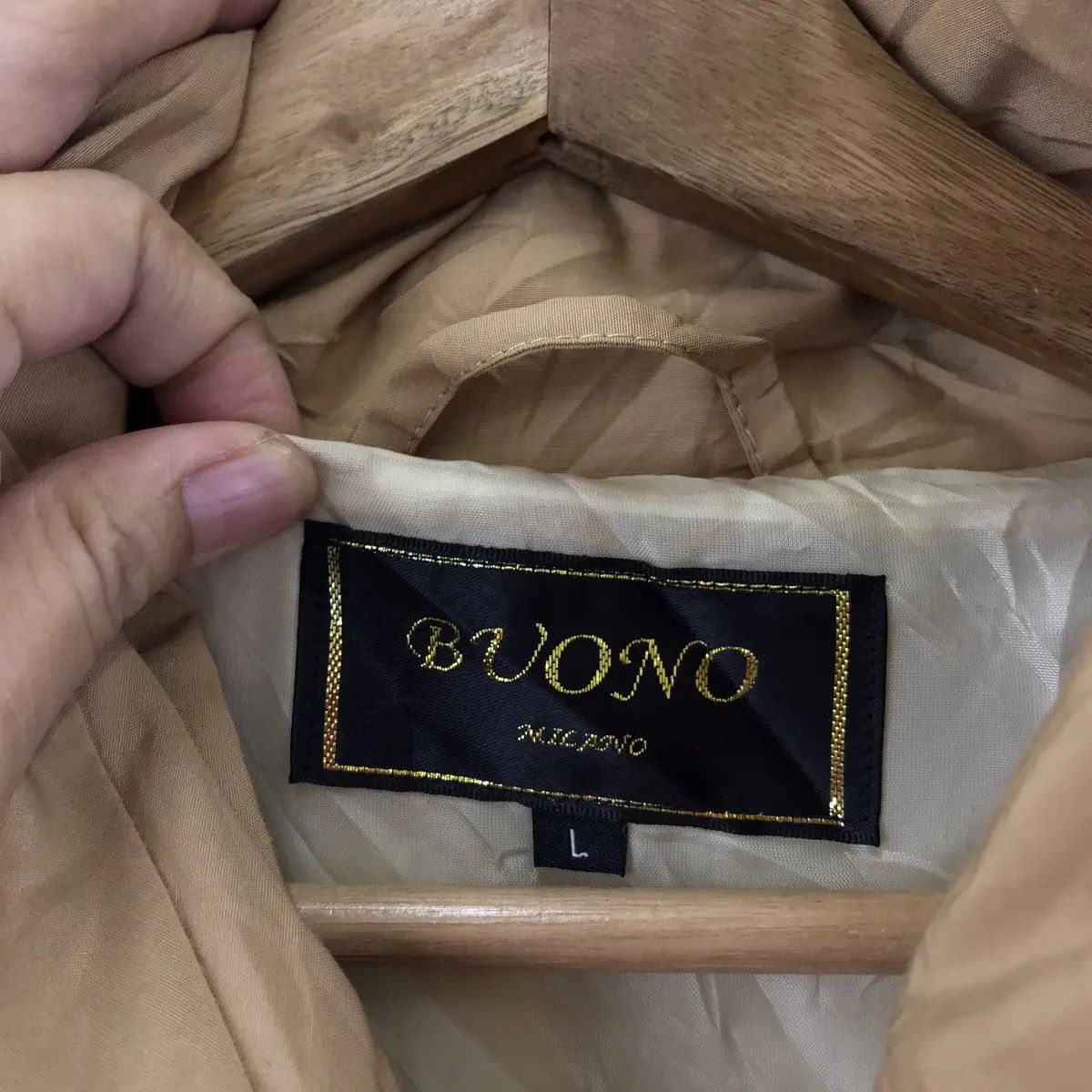 Vintage BVONO MILANO THINSULATE Featherless Puffer Trench Coat Size L / US 10 / IT 46 - 5 Thumbnail