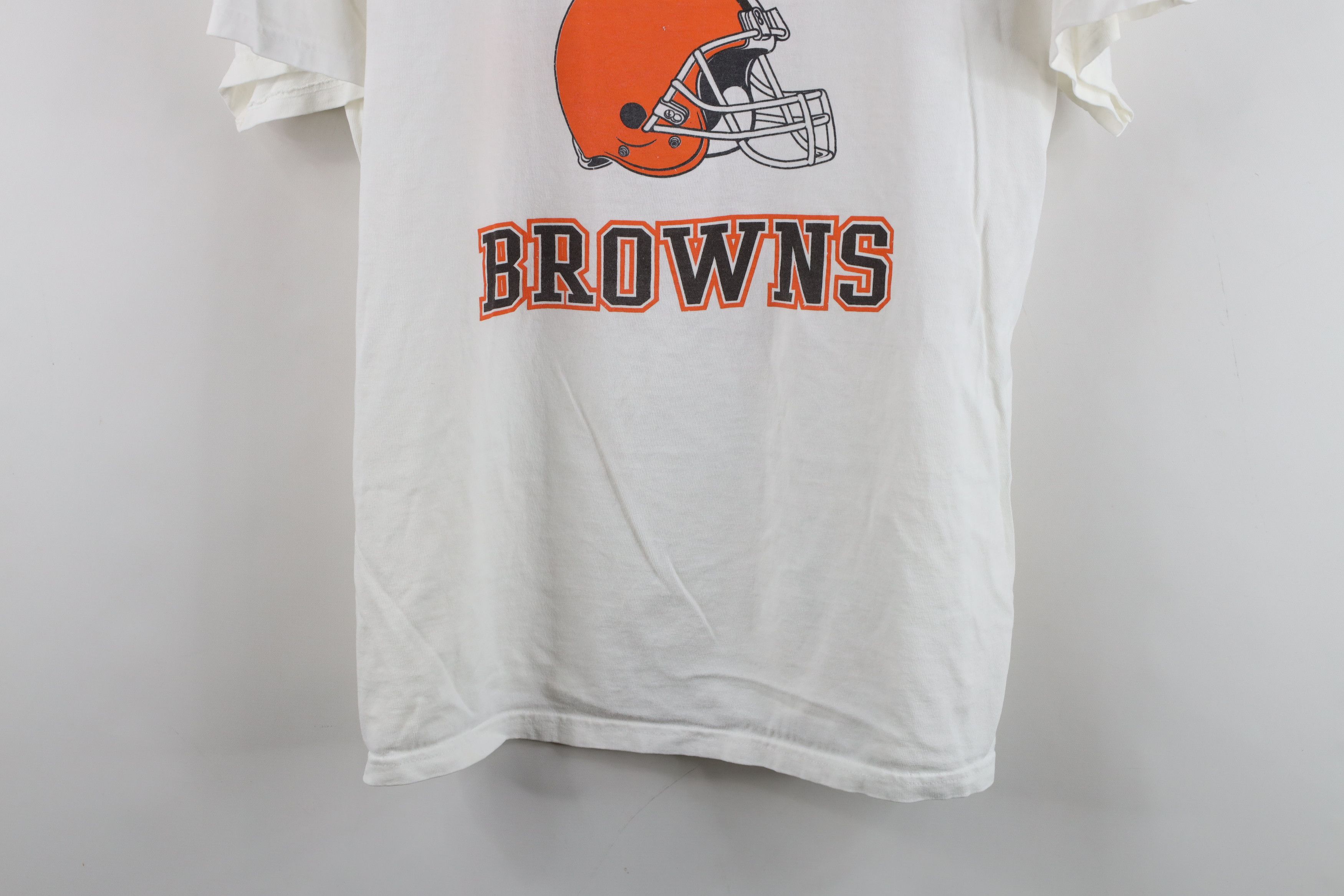 Vintage Vintage NFL Spell Cleveland Browns Football T-Shirt White Size US XL / EU 56 / 4 - 3 Thumbnail