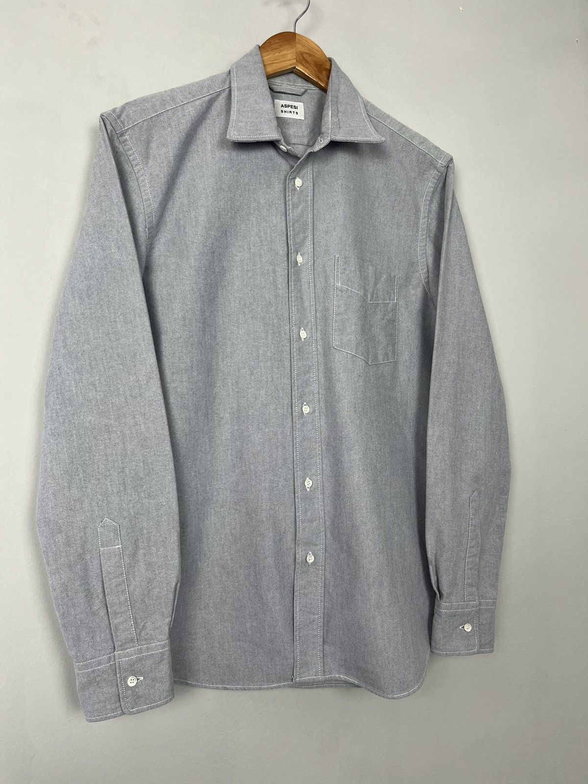 Aspesi ASPESI Cotton Basic Shirt Made in Bosnia Size US L / EU 52-54 / 3 - 4 Thumbnail
