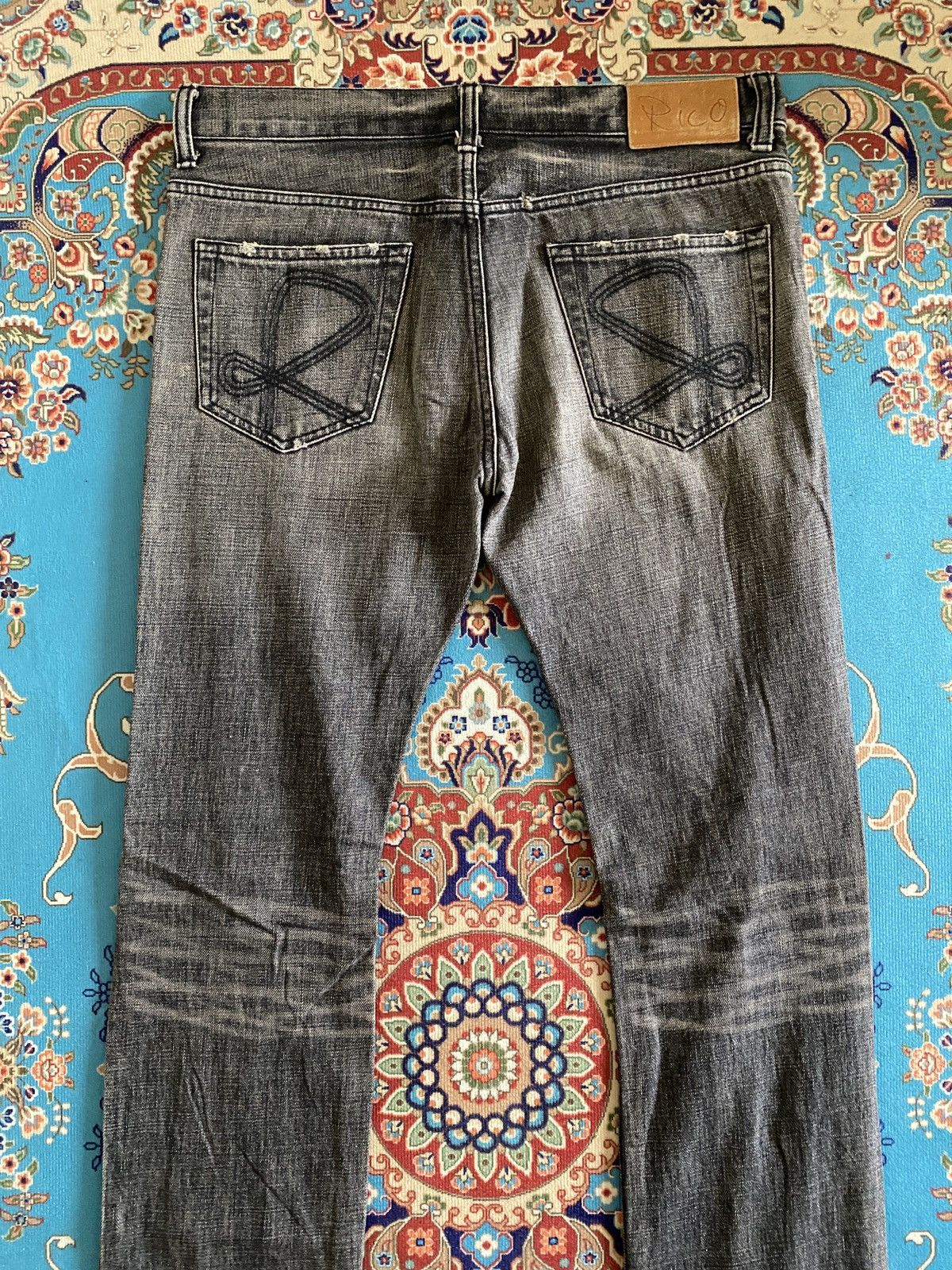 Japanese Brand Japanese Brand Rico Distressed Denim Size US 32 / EU 48 - 9 Thumbnail