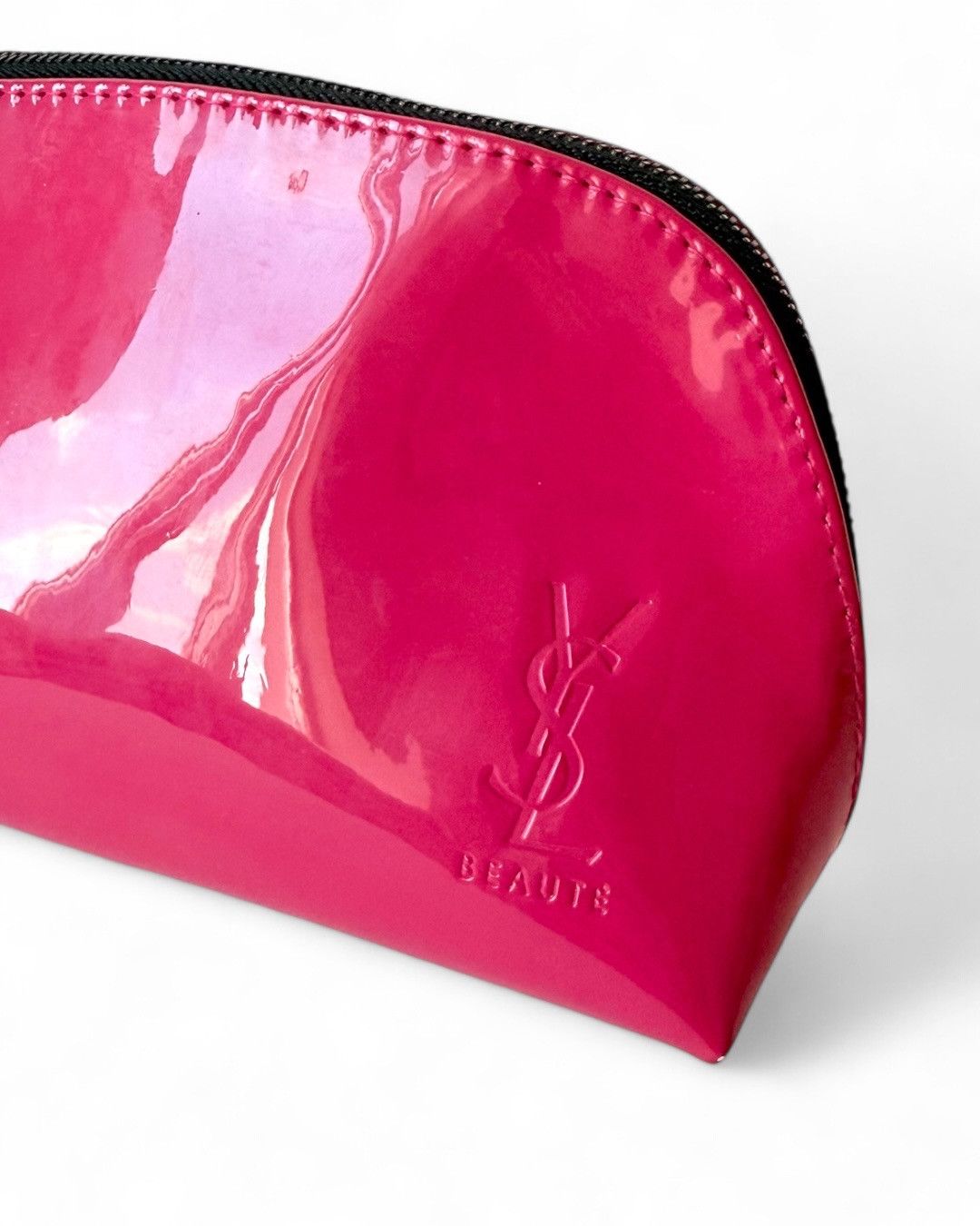 Yves Saint Laurent Pink Yves Saint Laurent Mina Beauty Zip Bag Size ONE SIZE - 2 Thumbnail
