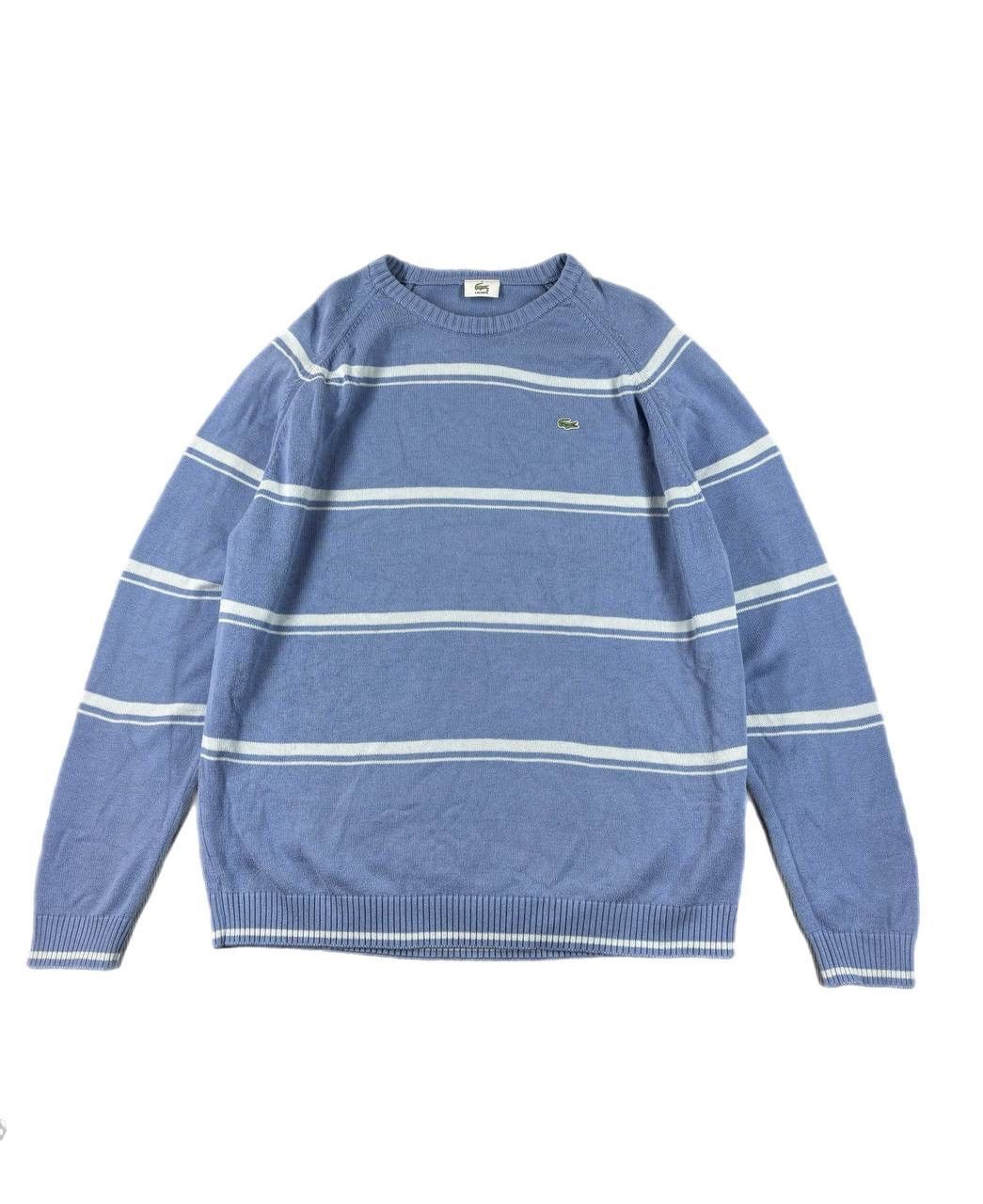 Lacoste Lacoste vintage knit sweater blue/white mini logo Size US L / EU 52-54 / 3 - 1 Thumbnail