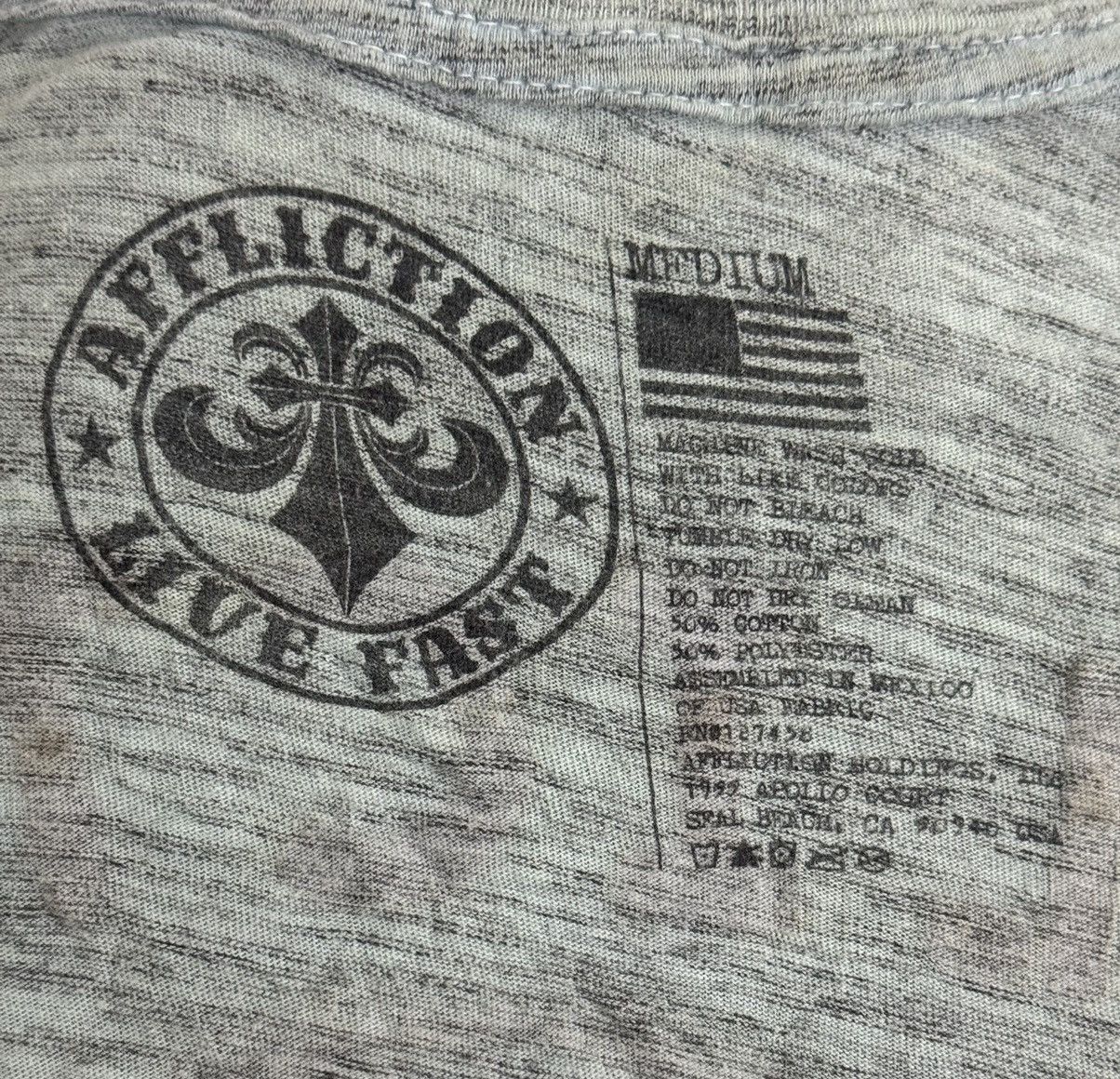 Affliction 💥 AFFLICTION Y2K LIVE & FAST WINGS PRINTED PUNK Size US M / EU 48-50 / 2 - 9 Thumbnail