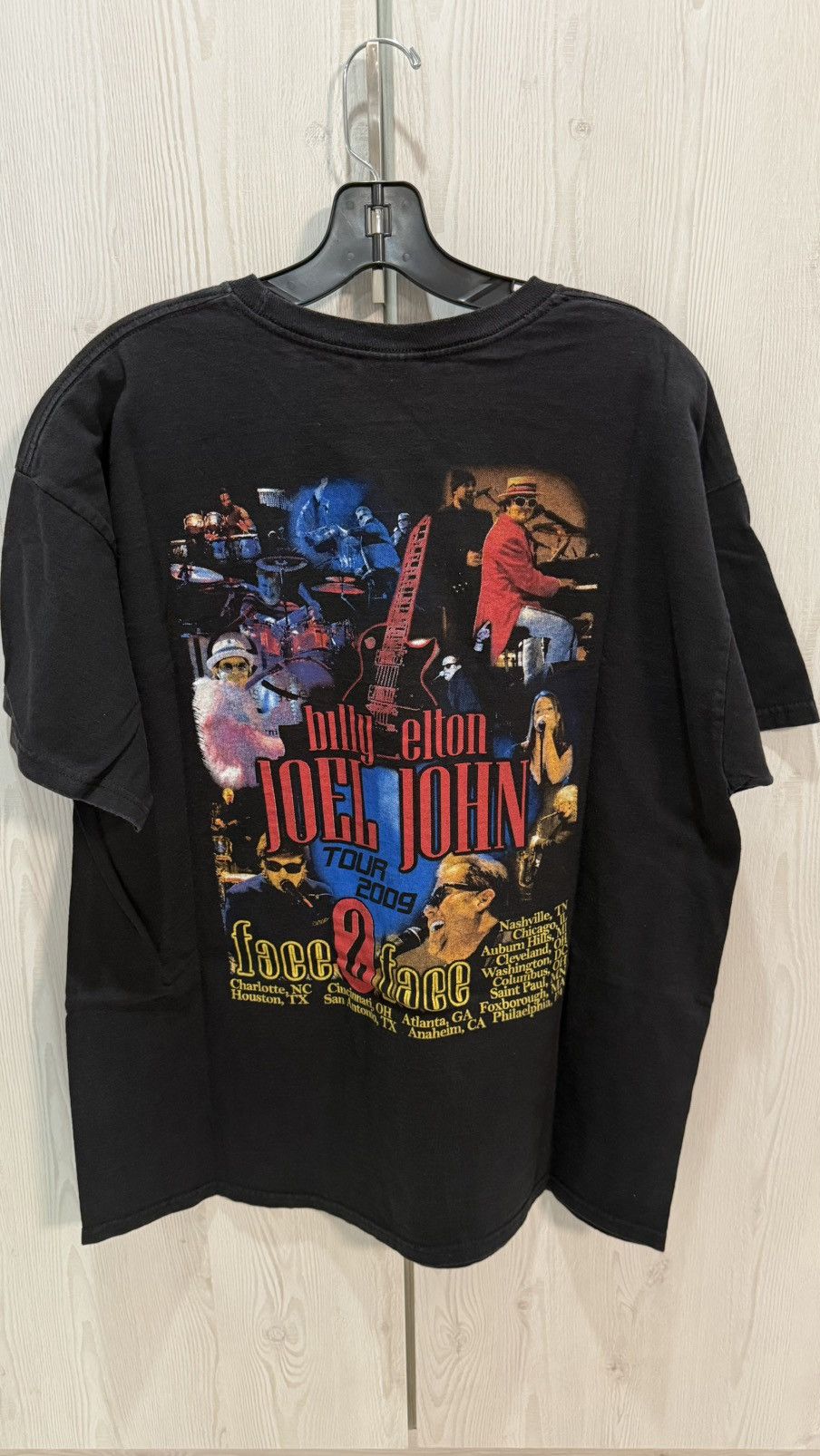 Band Tees 2009 Elton John & Billy Joel Face 2 Face Tour Tee Size XL Size US XL / EU 56 / 4 - 4 Thumbnail