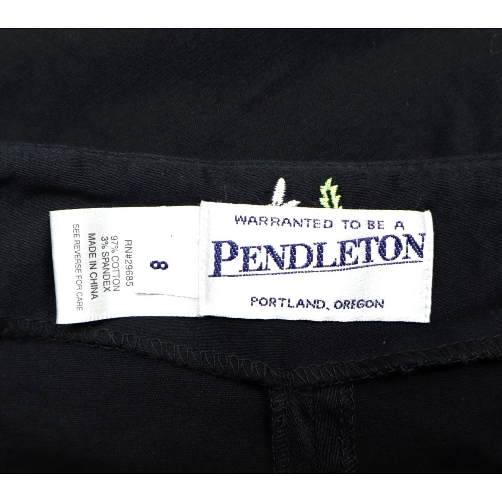 Pendleton Pendleton Women's Black Capri Pants Embroidered Daisy Flowers Sz 8 Capris Casual Free Shipping Size 30" / US 8 / IT 44 - 5 Thumbnail