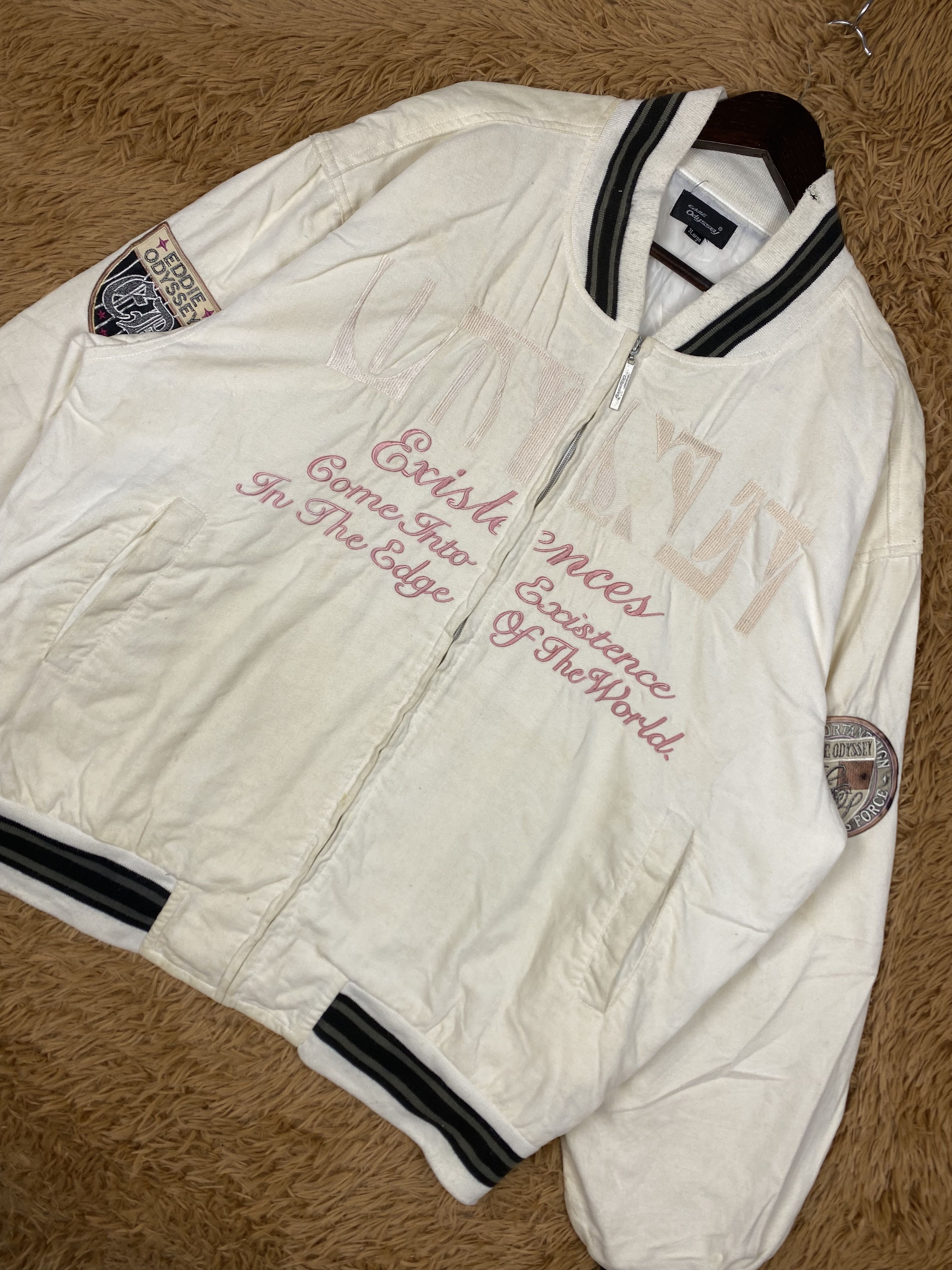 Japanese Brand Vintage Eddie Odyssey Varsity Jacket DJ0714 Size US XL / EU 56 / 4 - 2 Thumbnail